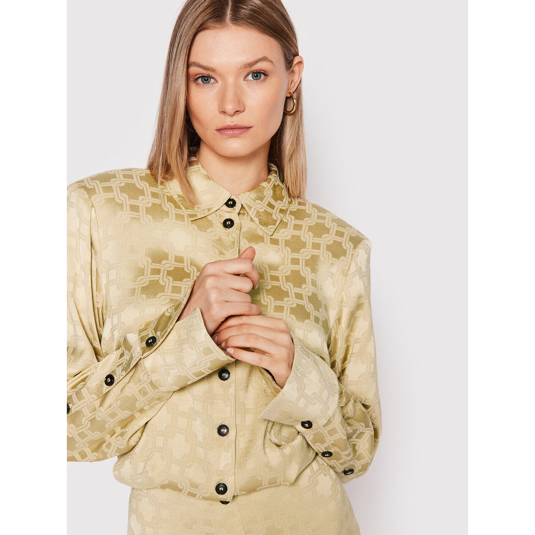 Herskind Рокля тип риза Bree 4426876 Златист Regular Fit - Pepit.bg
