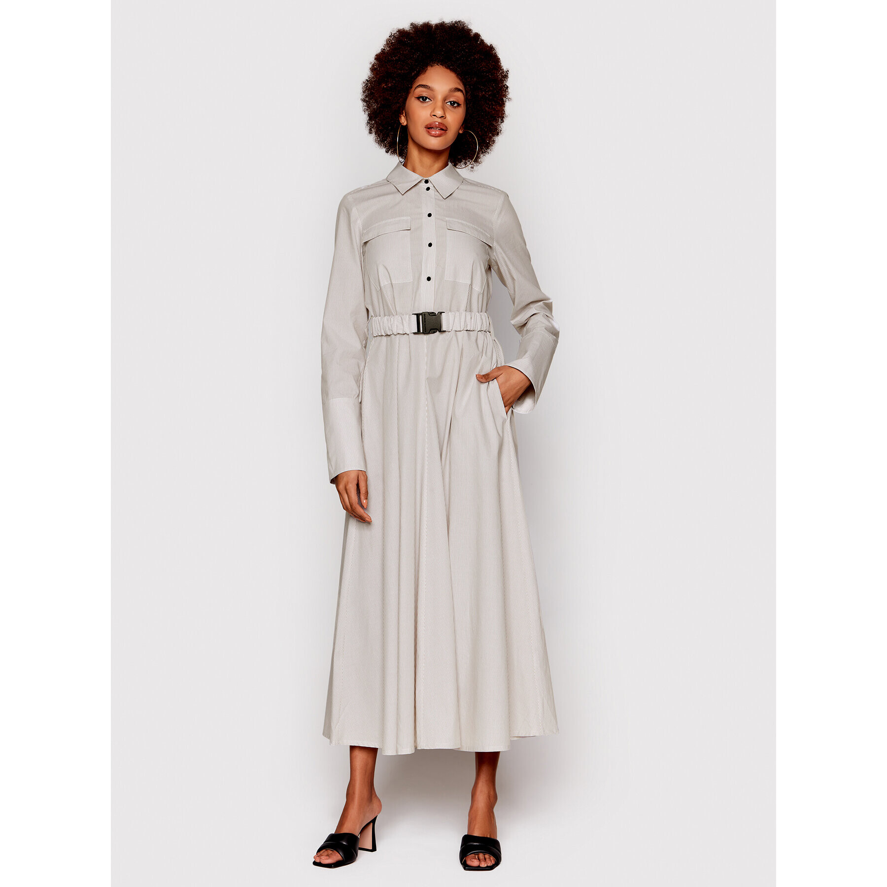 Herskind Рокля тип риза Kelly 4387858 Сив Regular Fit - Pepit.bg