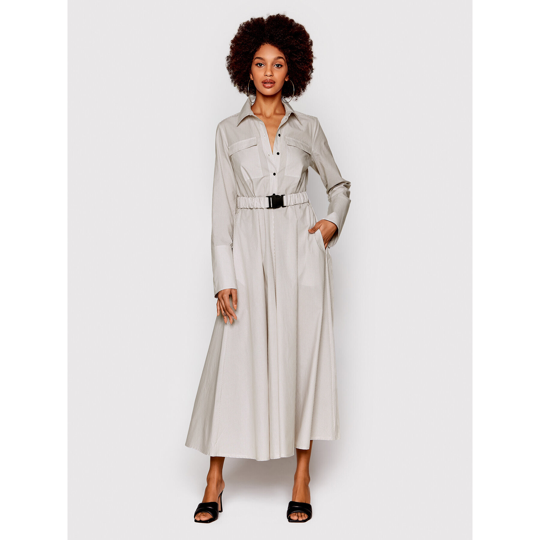 Herskind Рокля тип риза Kelly 4387858 Сив Regular Fit - Pepit.bg
