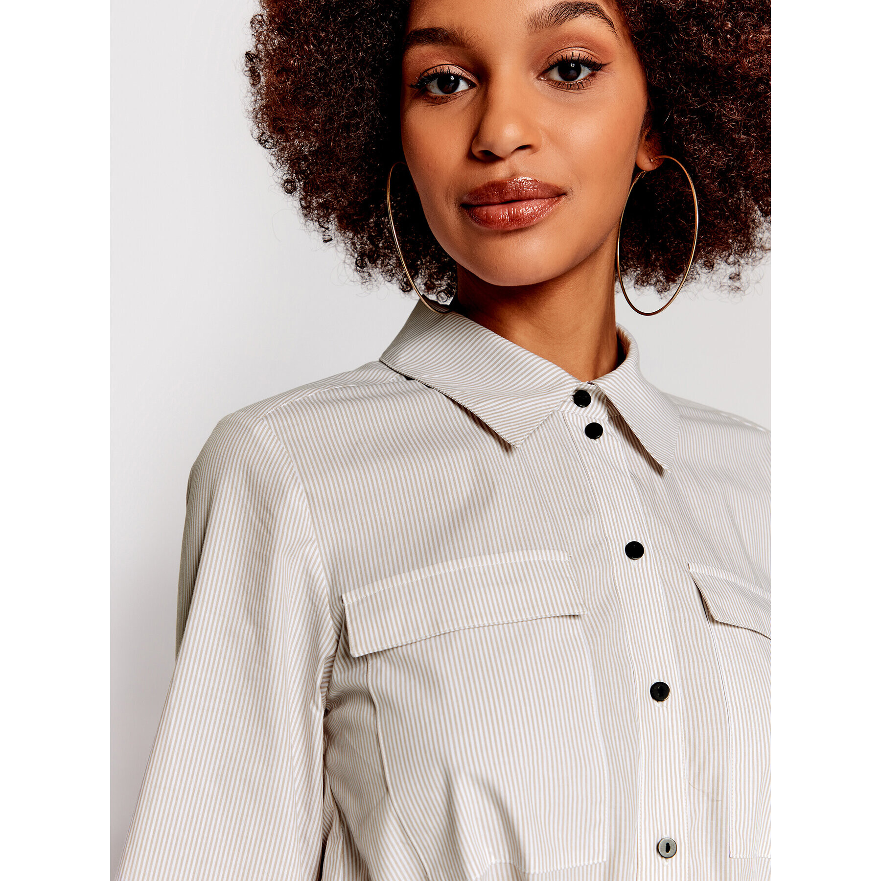 Herskind Рокля тип риза Kelly 4387858 Сив Regular Fit - Pepit.bg