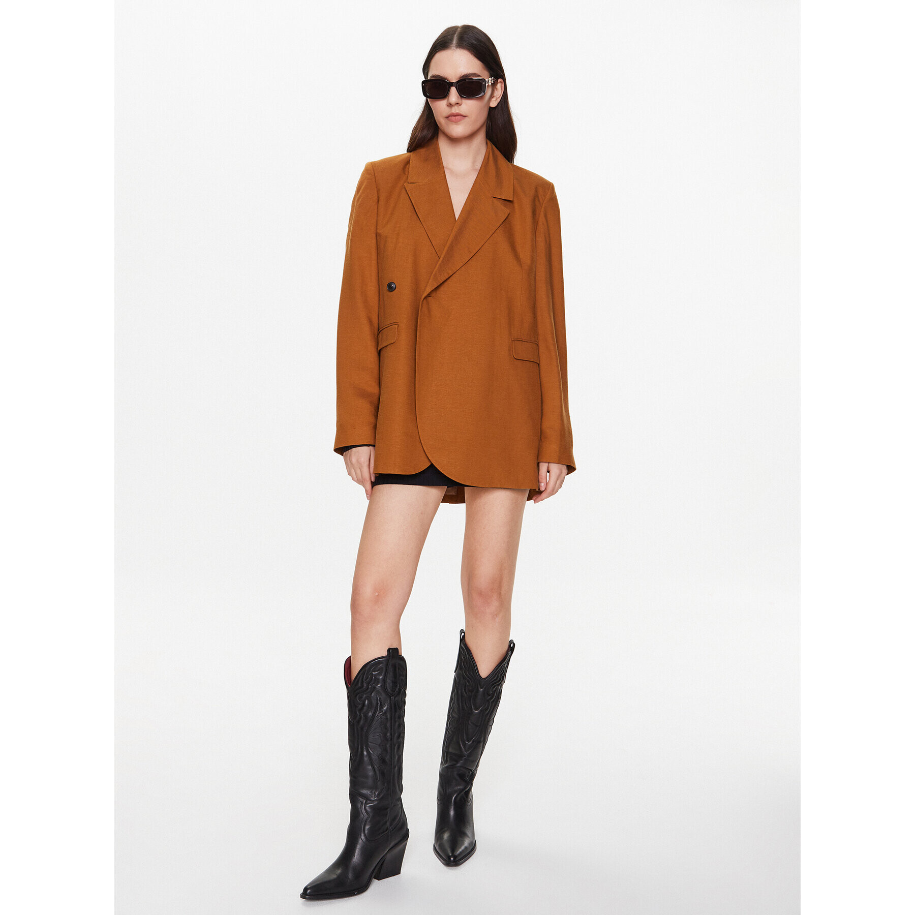 Herskind Сако Lilith 4755840 Кафяв Regular Fit - Pepit.bg