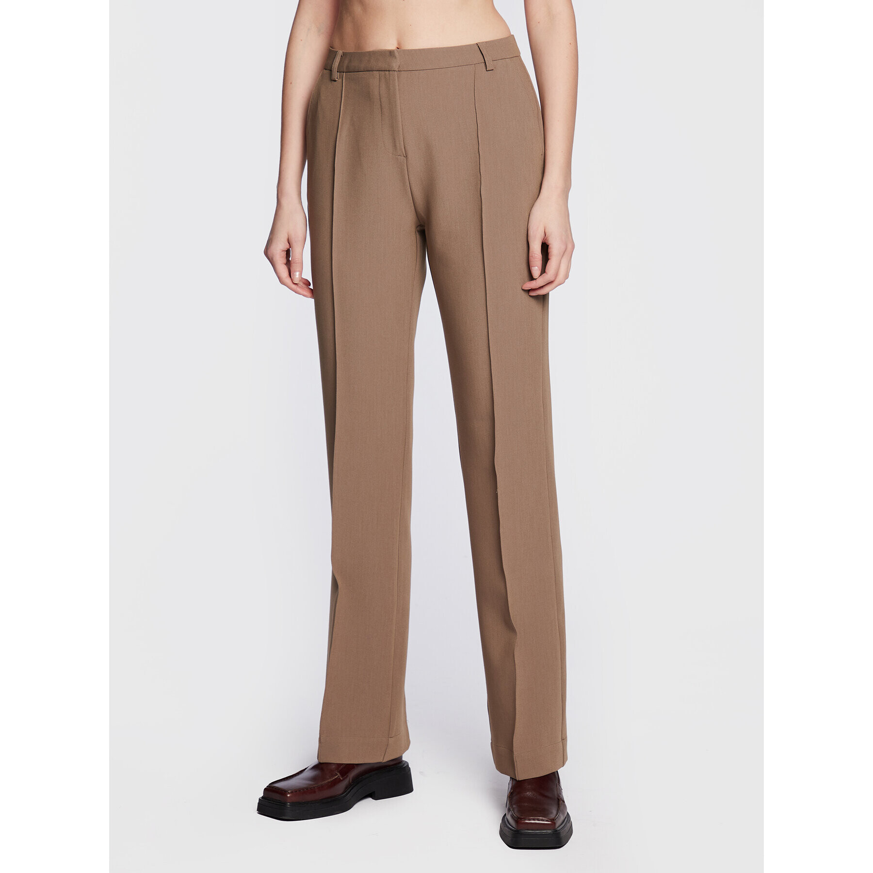 Herskind Текстилни панталони Valentina 4647668 Бежов Regular Fit - Pepit.bg