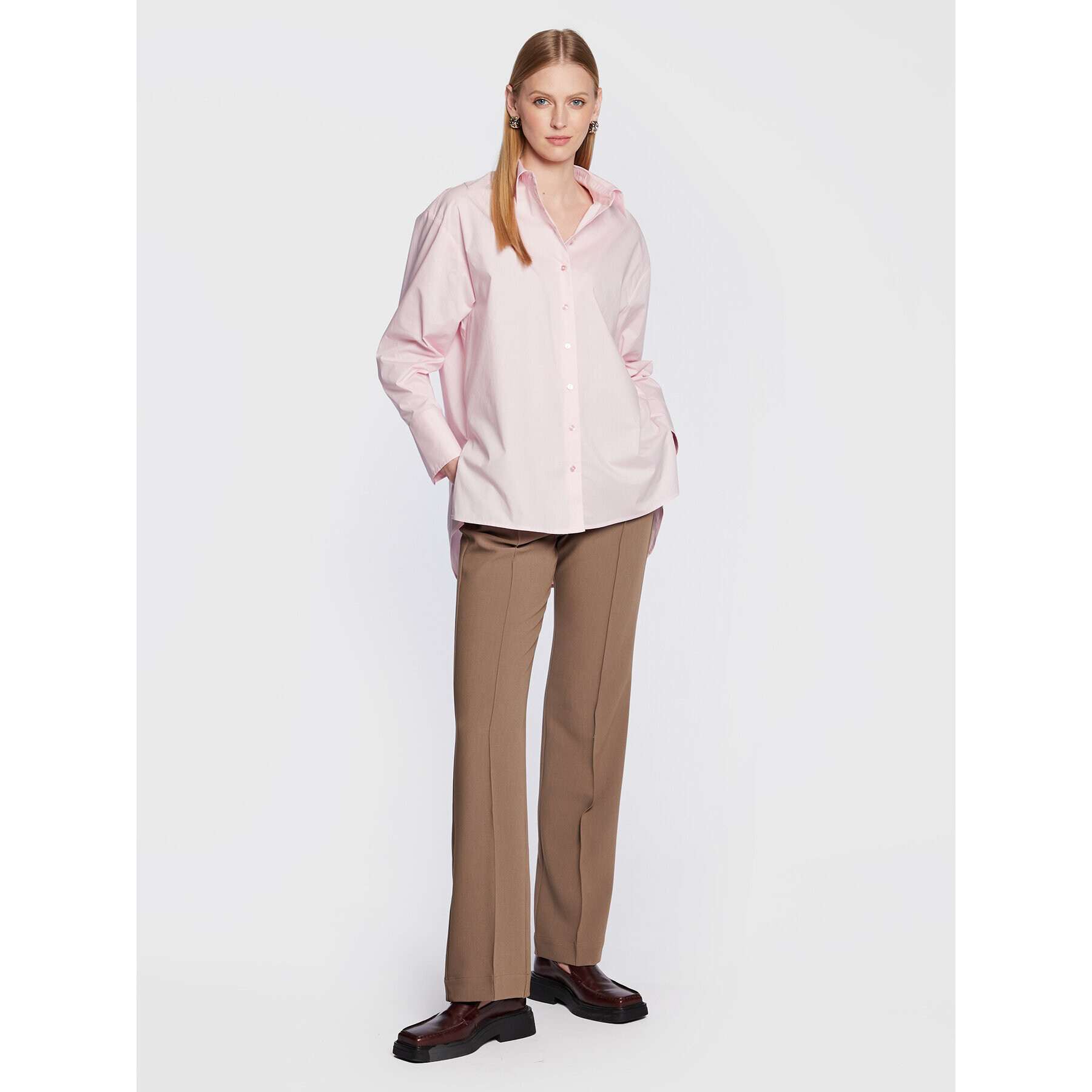 Herskind Текстилни панталони Valentina 4647668 Бежов Regular Fit - Pepit.bg