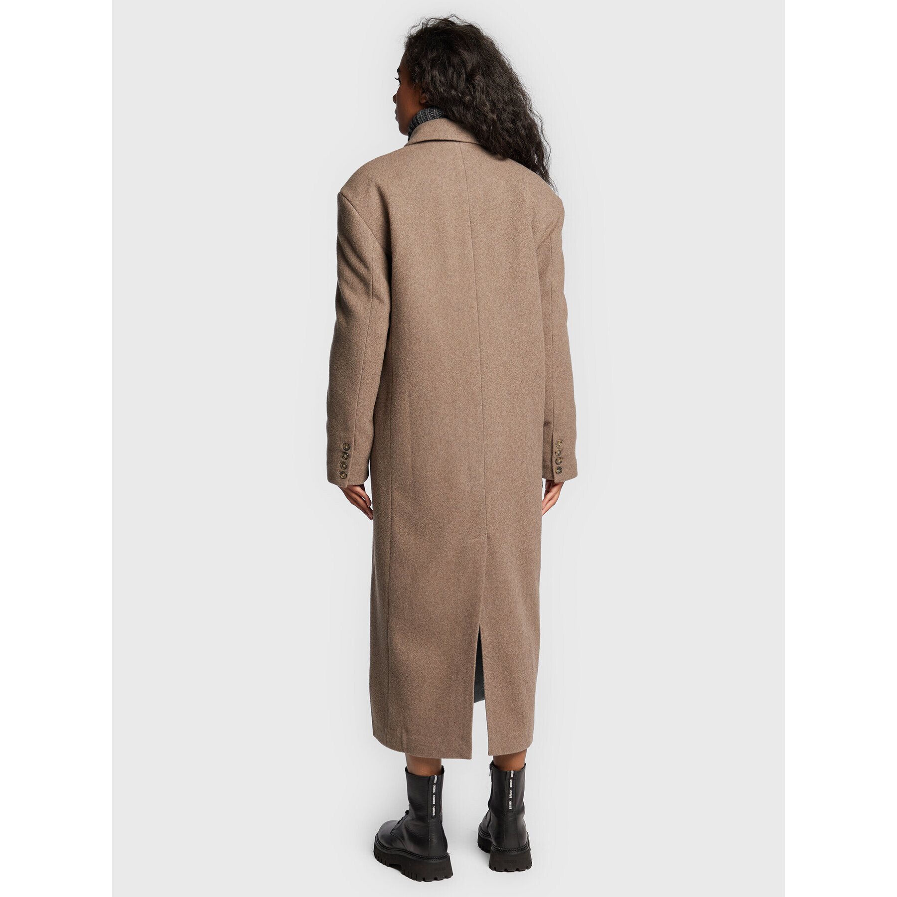 Herskind Вълнено палто Wanda 4575816 Бежов Oversize - Pepit.bg