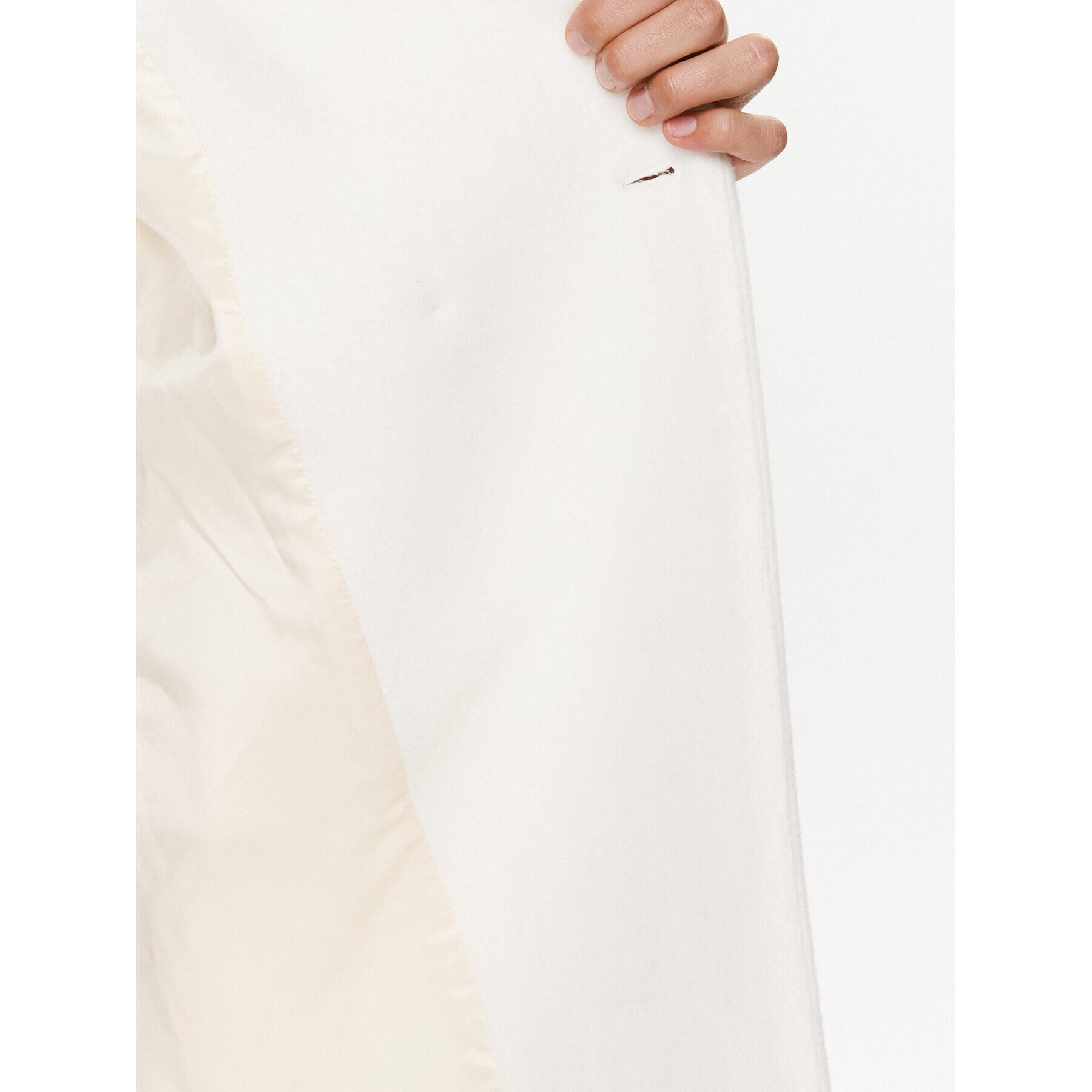 Herskind Вълнено палто Wanda 4575816 Екрю Oversize - Pepit.bg