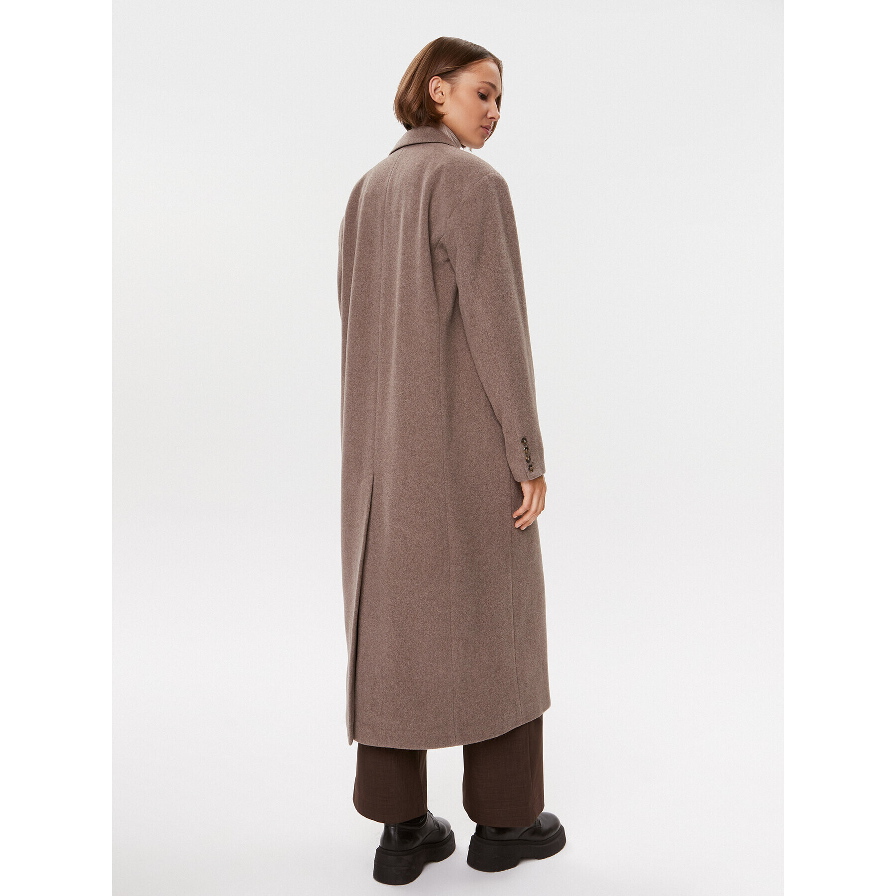Herskind Вълнено палто Wanda 4908816 Бежов Regular Fit - Pepit.bg