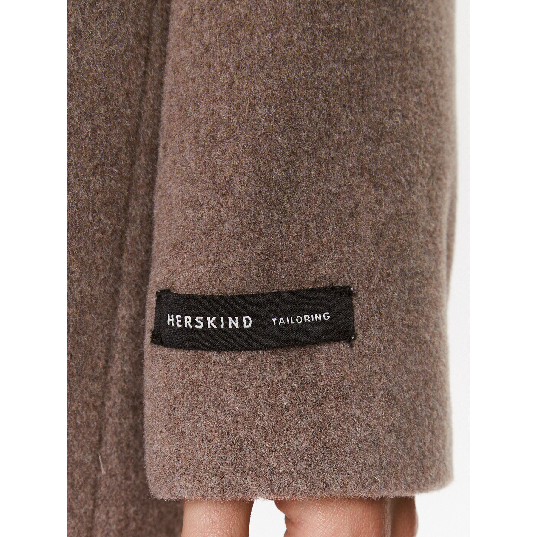 Herskind Вълнено палто Wanda 4908816 Бежов Regular Fit - Pepit.bg
