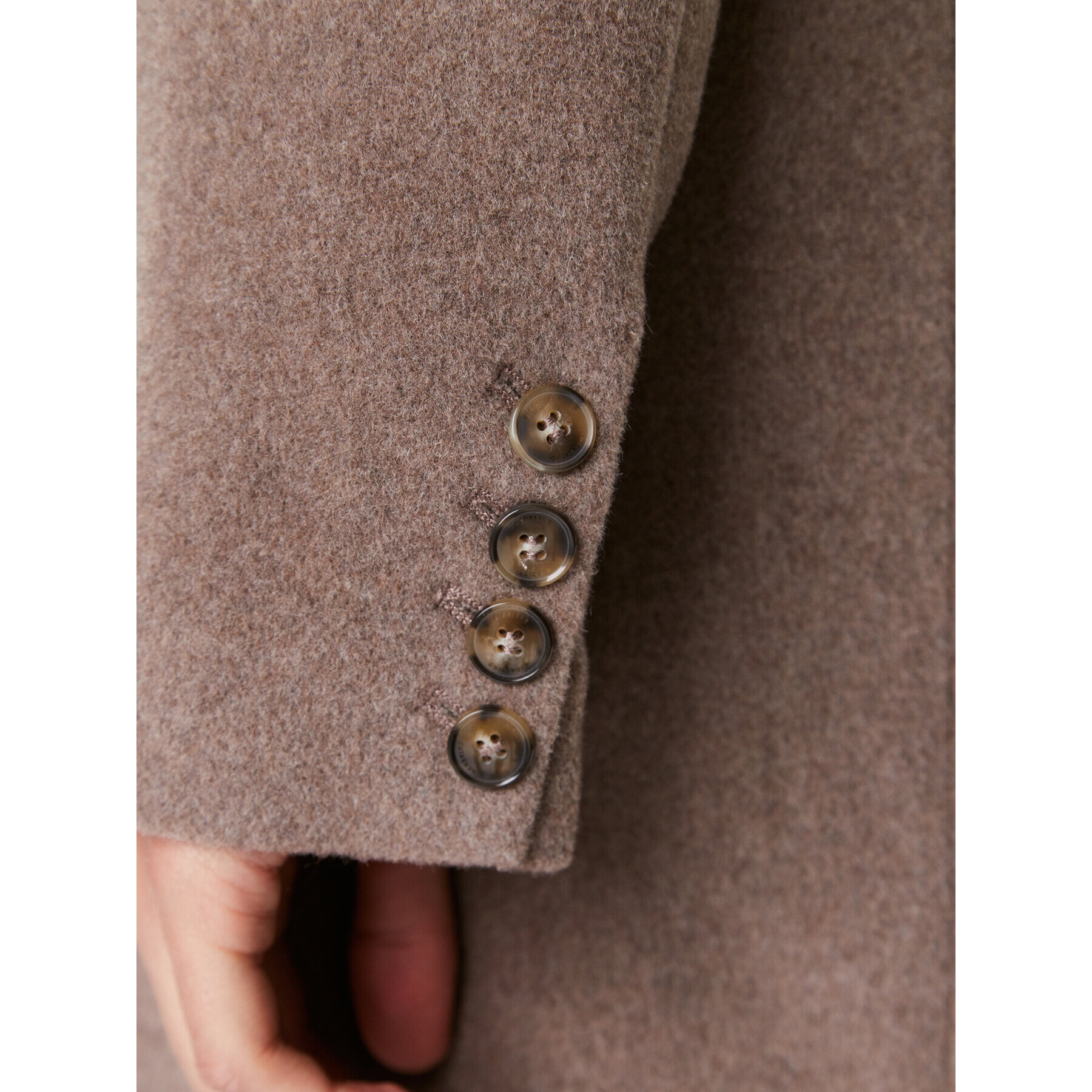 Herskind Вълнено палто Wanda 4908816 Бежов Regular Fit - Pepit.bg
