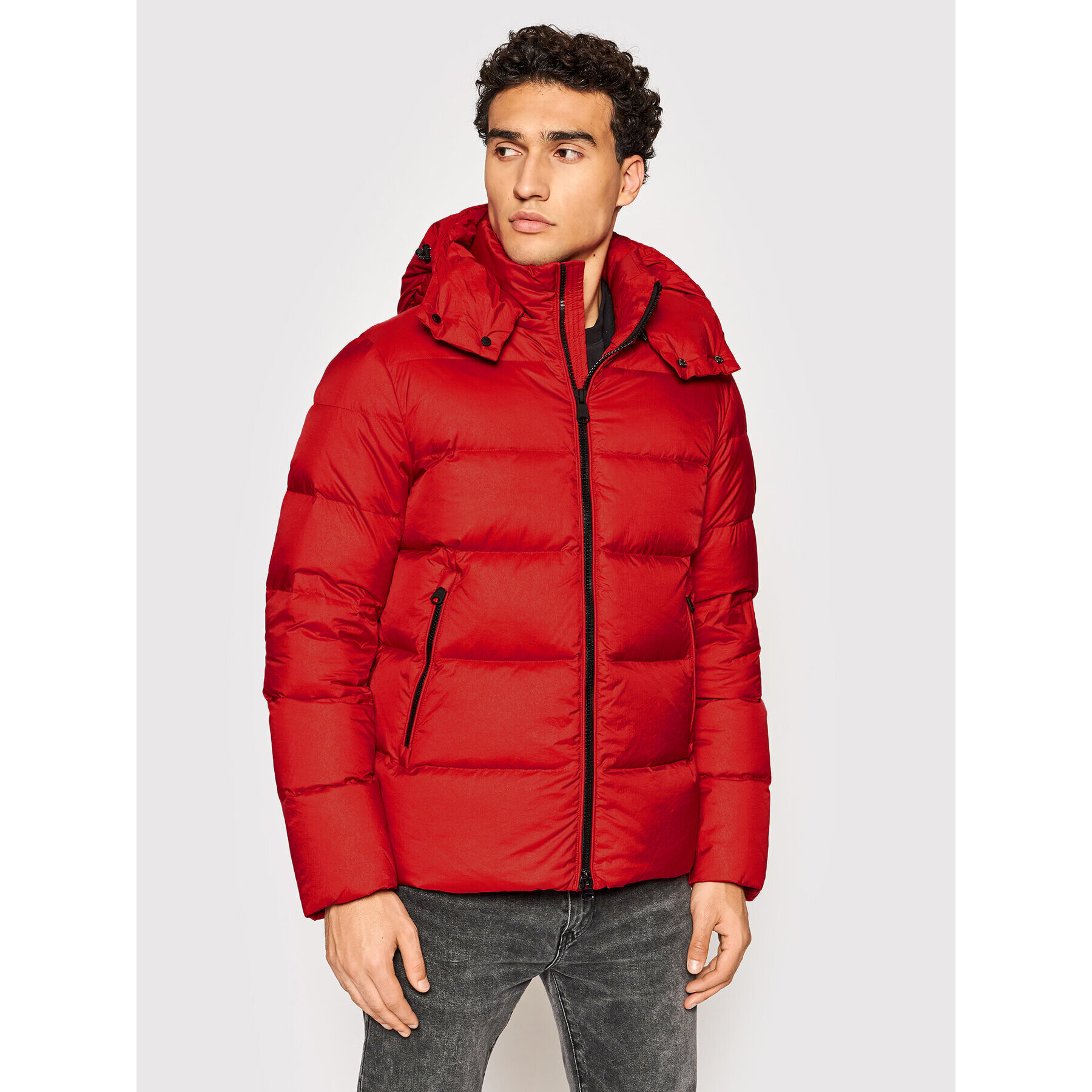 Hetregó Пухено яке Eddie 8L428 21WU06 Червен Regular Fit - Pepit.bg