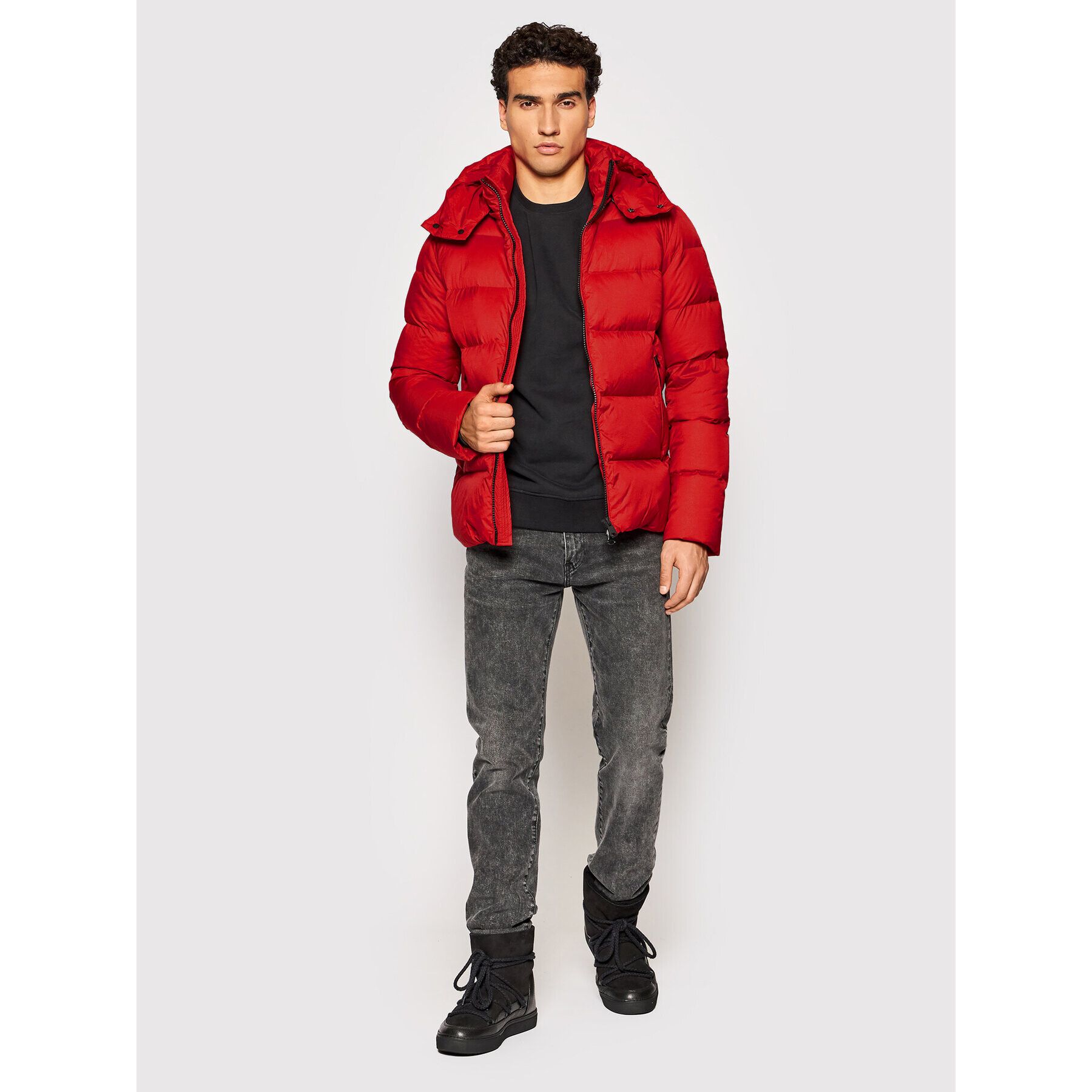 Hetregó Пухено яке Eddie 8L428 21WU06 Червен Regular Fit - Pepit.bg