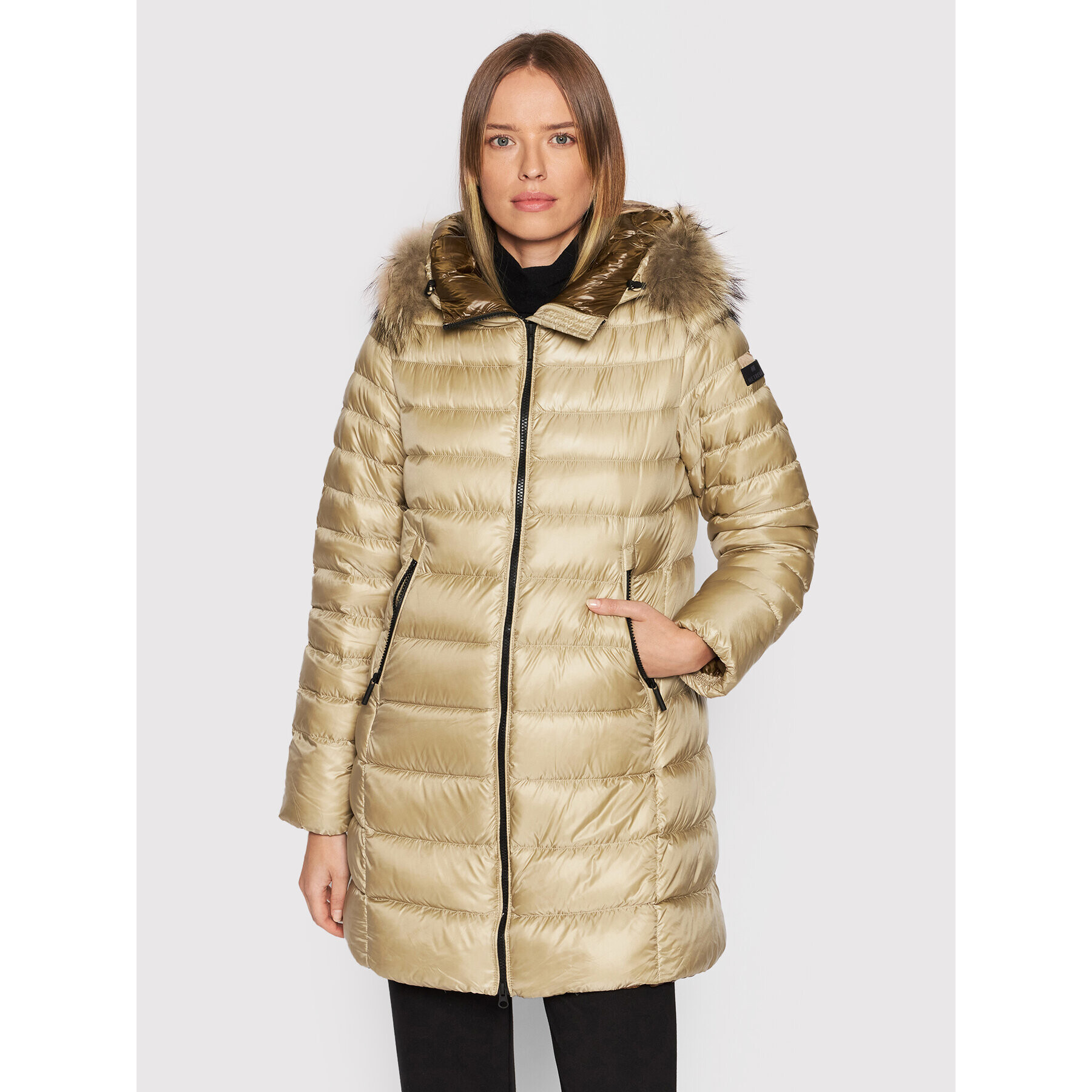 Hetregó Пухено яке Hekate 8L714M 21WD04 Бежов Regular Fit - Pepit.bg