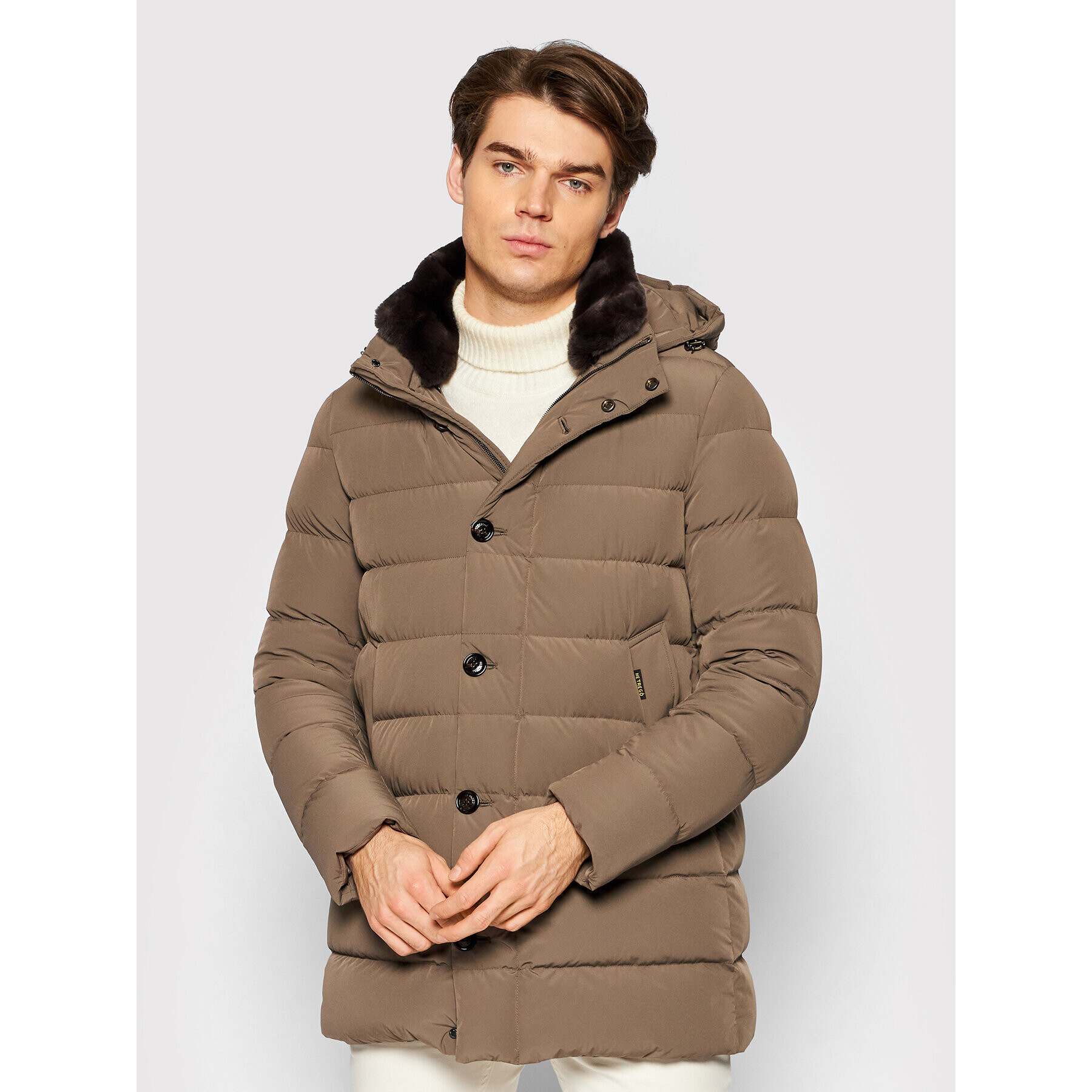 Hetregó Пухено яке Joseph 8L435R 21W007 Кафяв Regular Fit - Pepit.bg