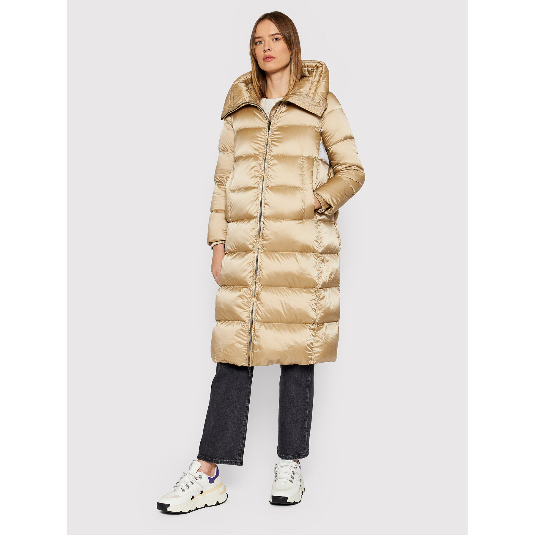 Hetregó Пухено яке Minerva 8L608 21WD02 Бежов Regular Fit - Pepit.bg
