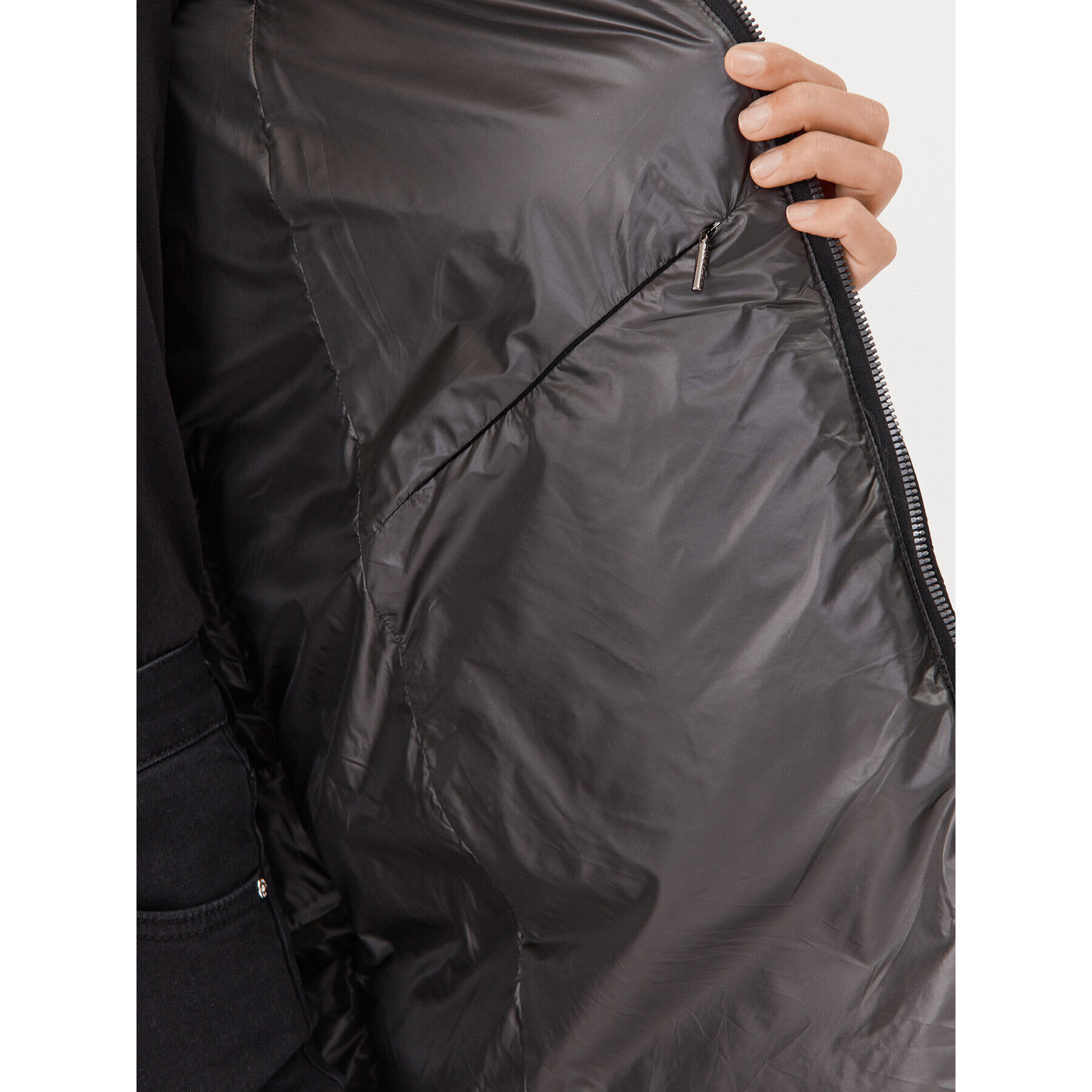 Hetregó Пухено яке Hanna 8M602F 22WD02 Черен Regular Fit - Pepit.bg