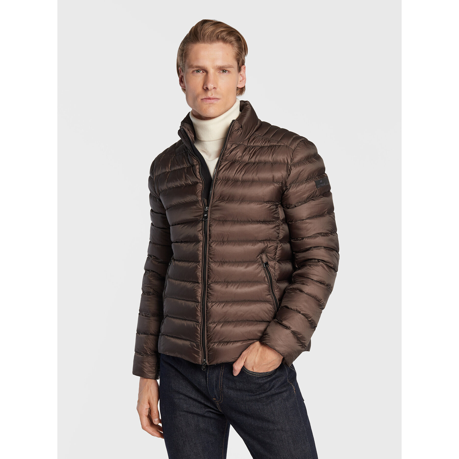 Hetregó Пухено яке Jacobs 8M411 22WU03 Кафяв Regular Fit - Pepit.bg