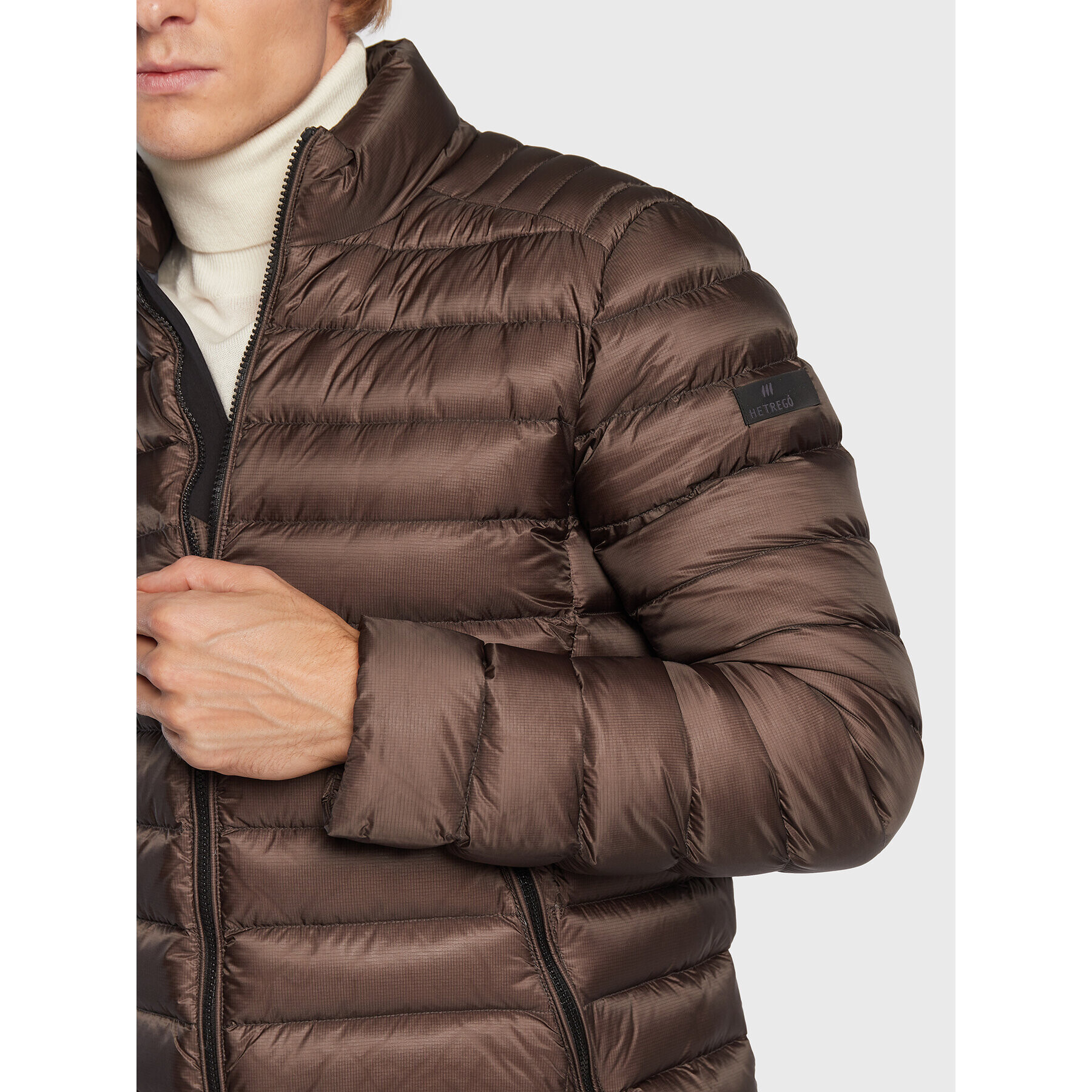 Hetregó Пухено яке Jacobs 8M411 22WU03 Кафяв Regular Fit - Pepit.bg
