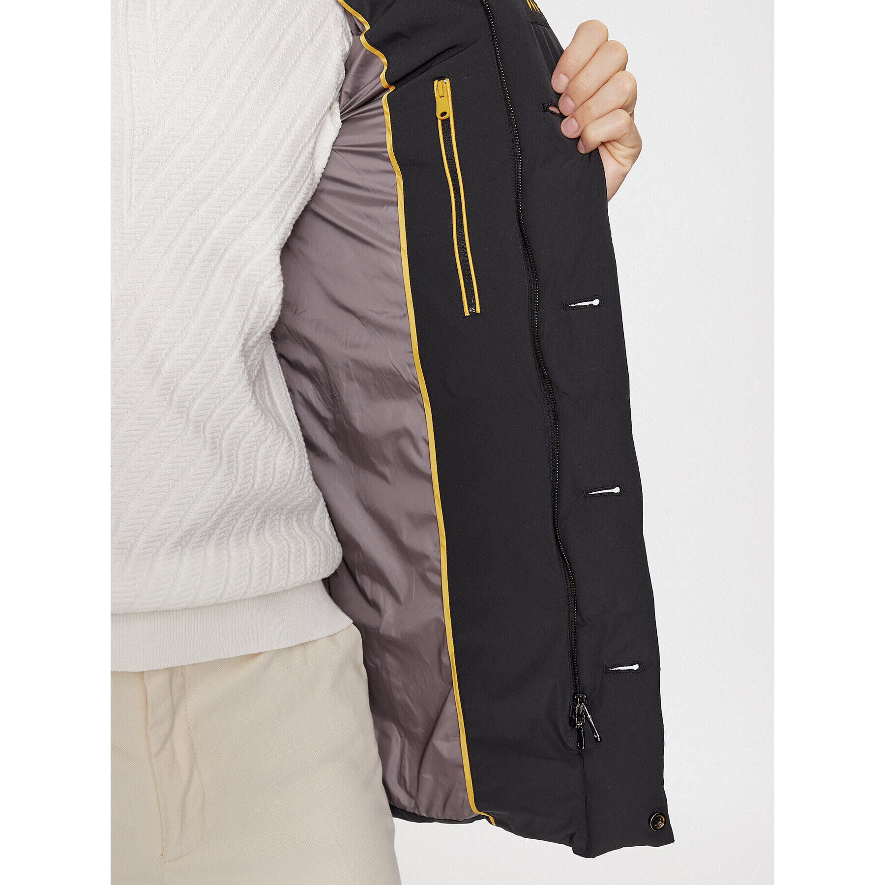 Hetregó Пухено яке Joseph 8K435R 23WU07 Черен Regular Fit - Pepit.bg