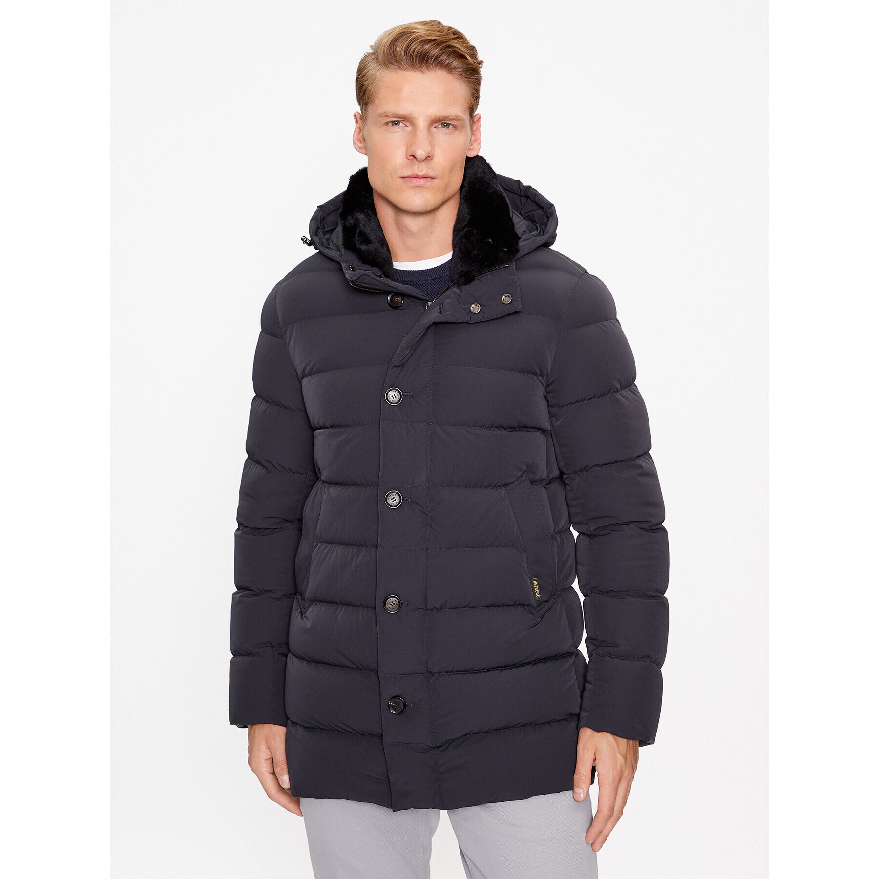 Hetregó Пухено яке Joseph 8K435R 23WU07 Сив Regular Fit - Pepit.bg