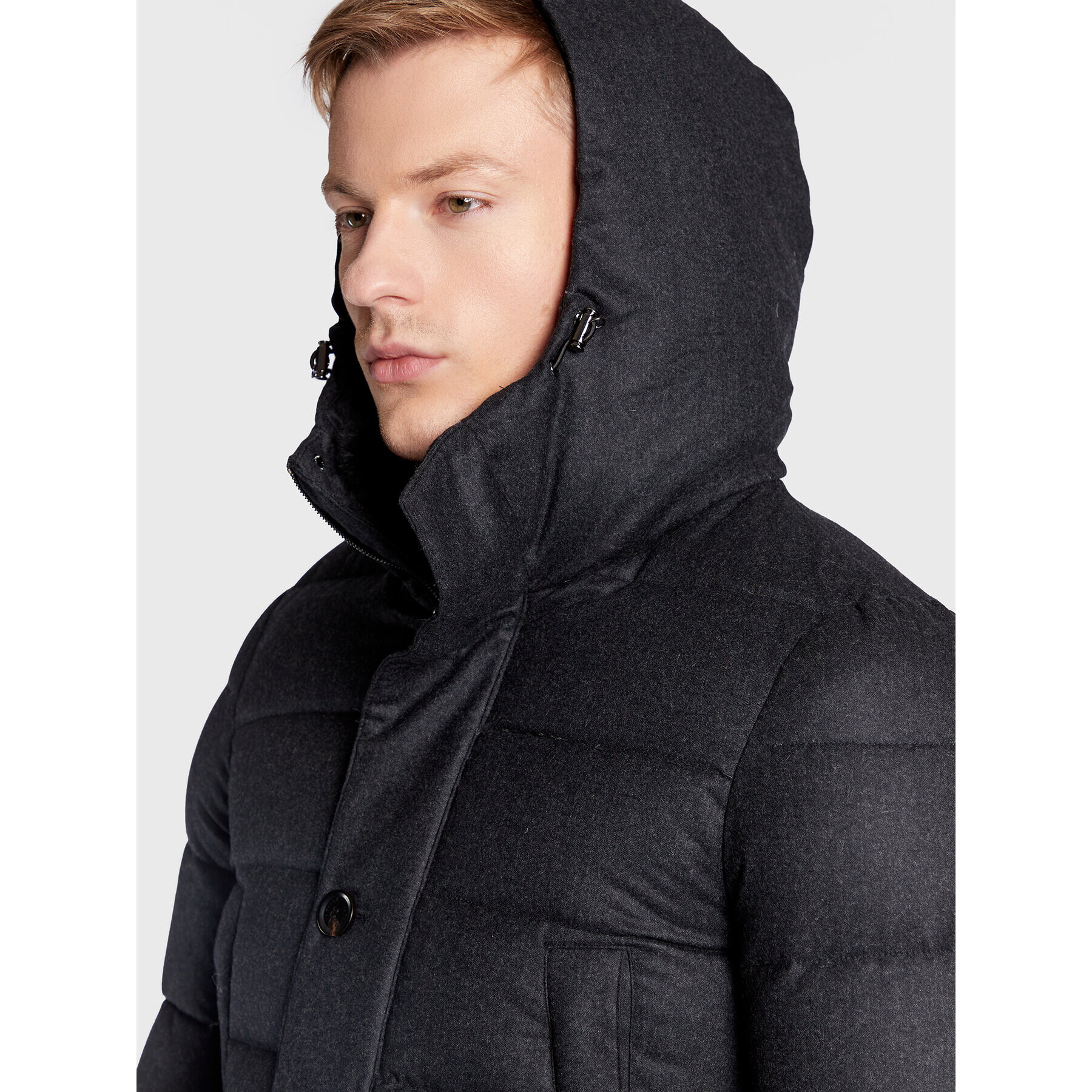 Hetregó Пухено яке Joshua22 8M514R Сив Regular Fit - Pepit.bg