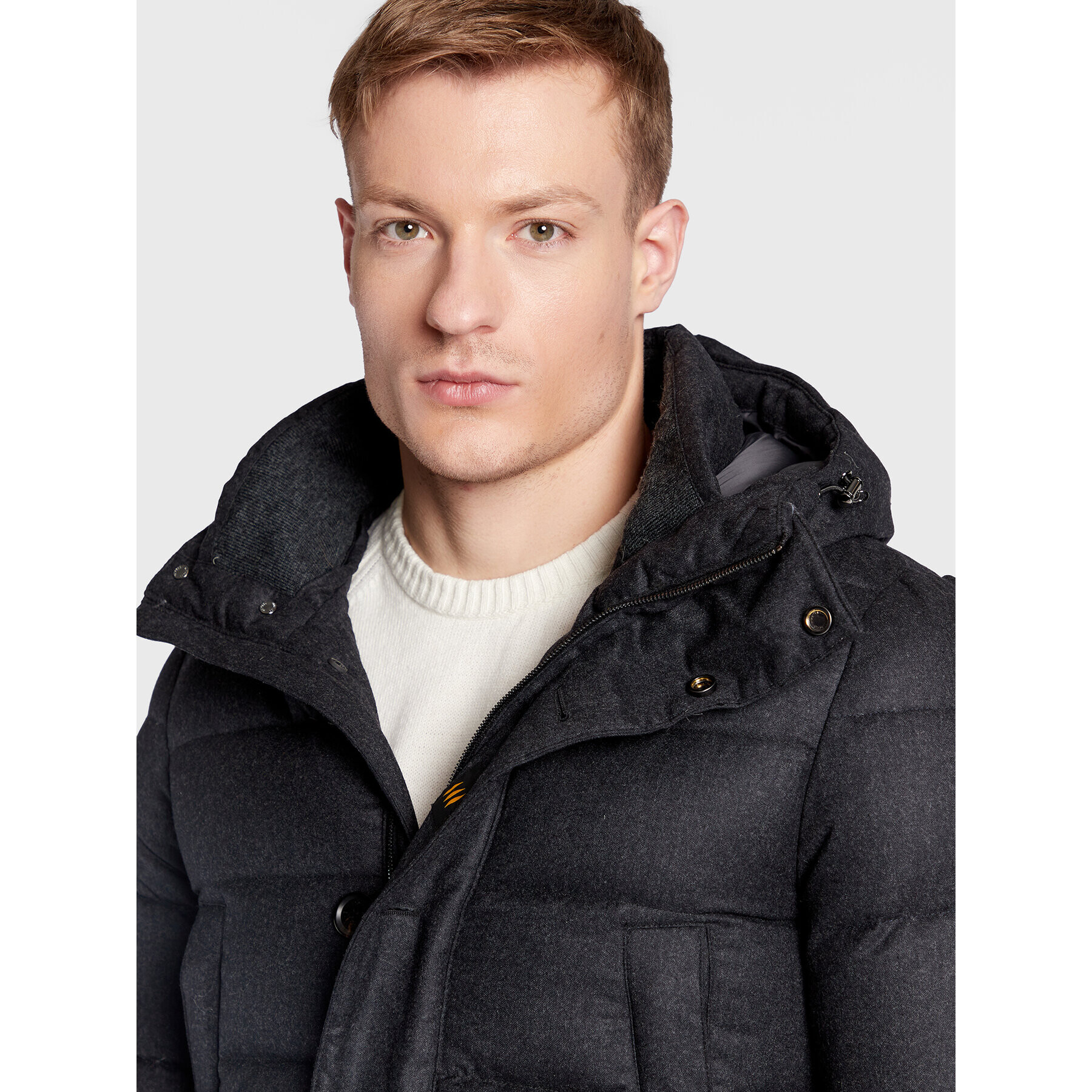 Hetregó Пухено яке Joshua22 8M514R Сив Regular Fit - Pepit.bg