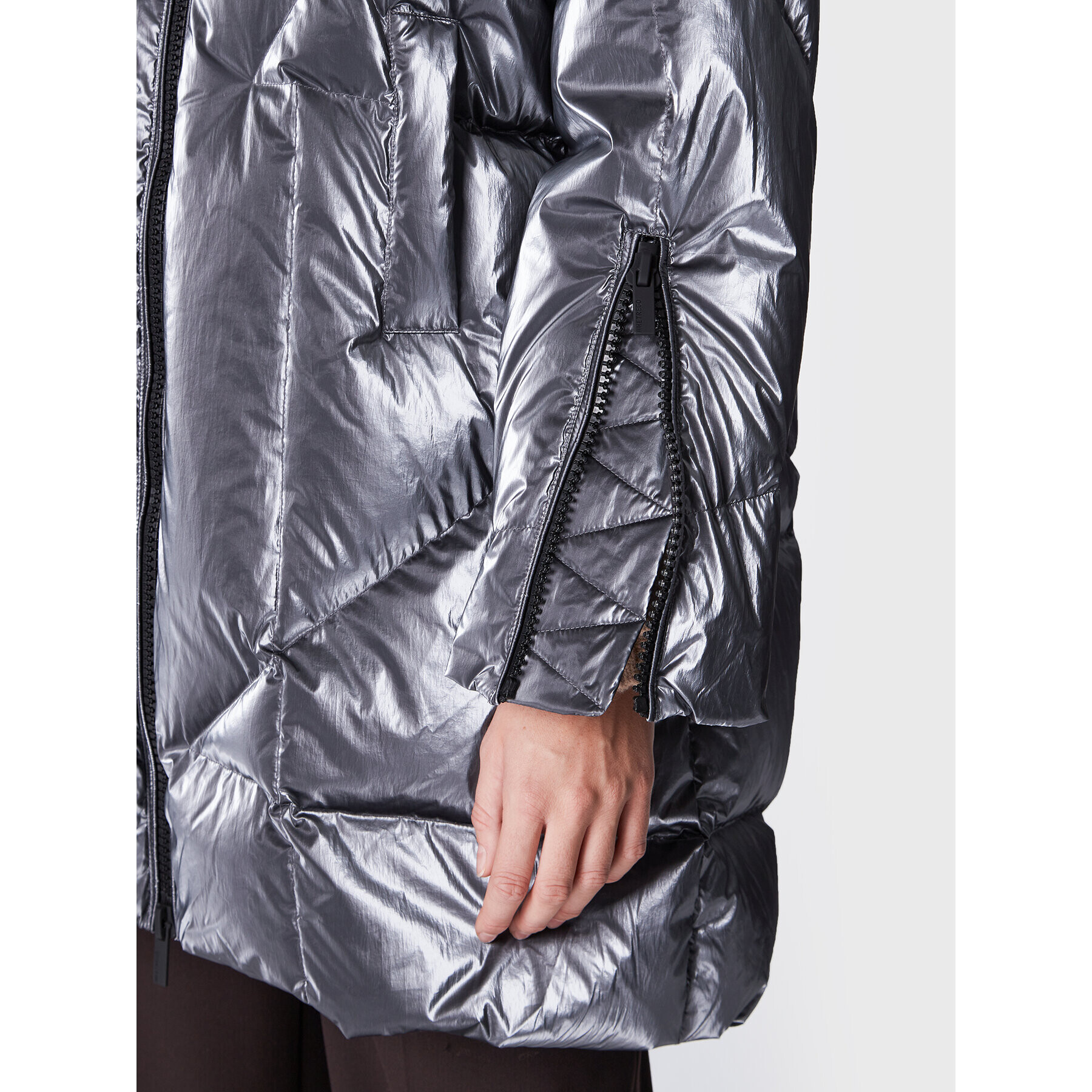 Hetregó Пухено яке Judith 8M785 22WD16 Сребрист Relaxed Fit - Pepit.bg