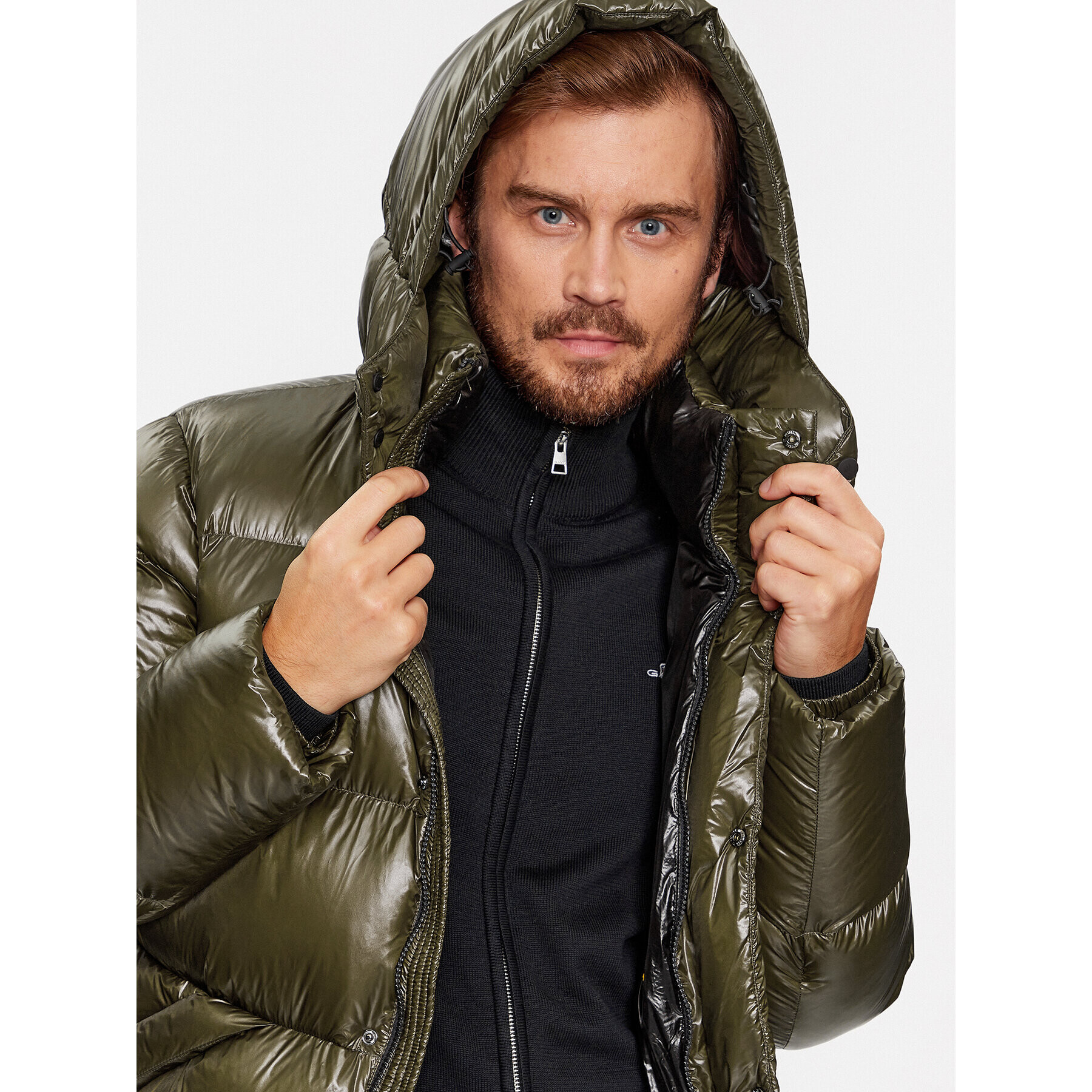 Hetregó Пухено яке Justin 8K562 Зелен Regular Fit - Pepit.bg
