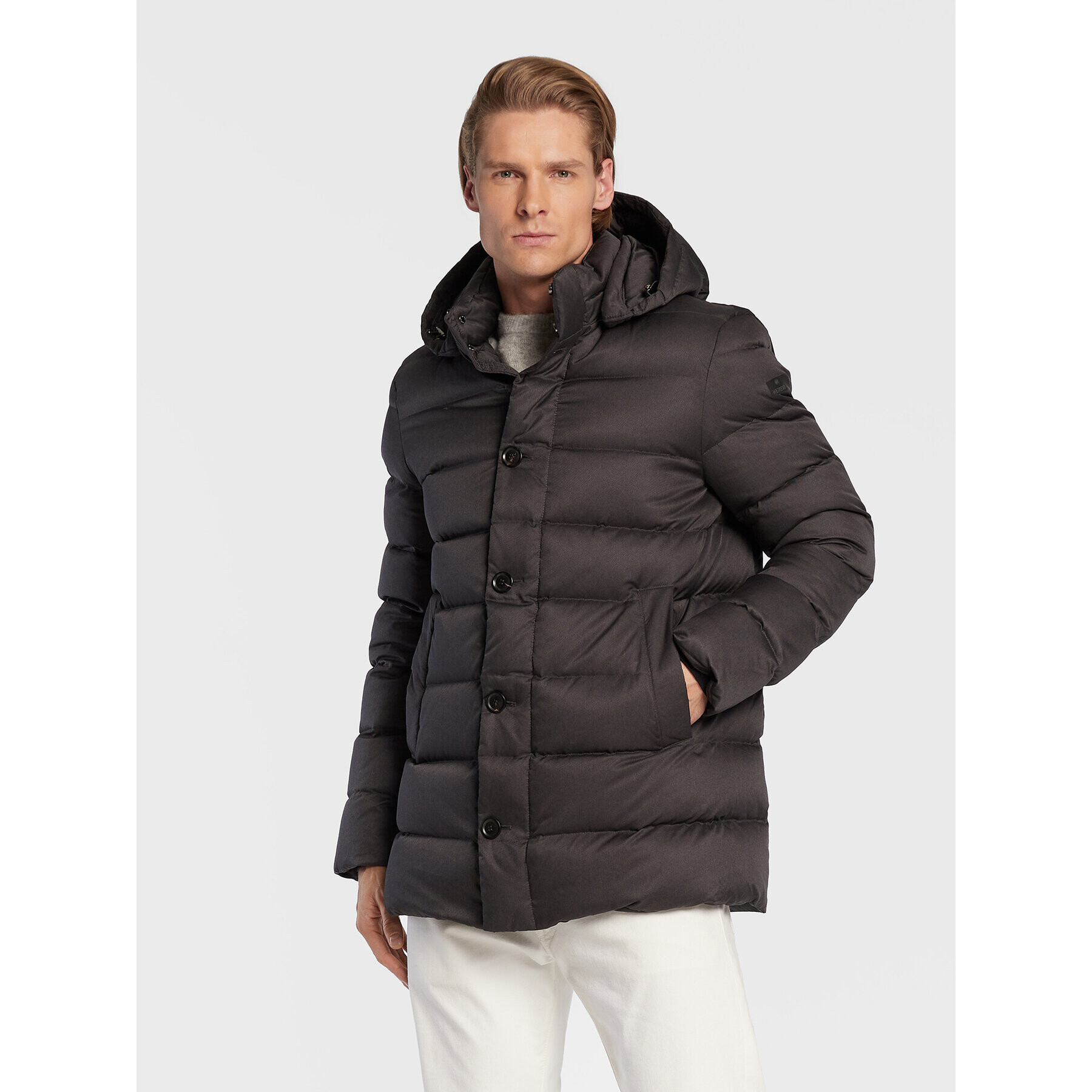 Hetregó Пухено яке Minardi 8M491 22WU17 Сив Regular Fit - Pepit.bg