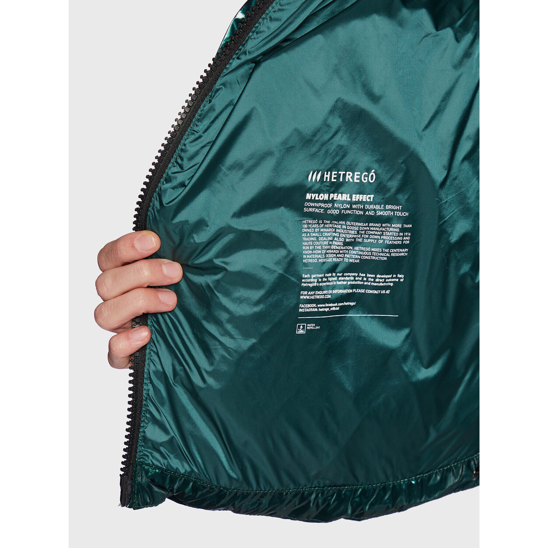 Hetregó Пухено яке Muriel 8M781 22WD16 Зелен Regular Fit - Pepit.bg