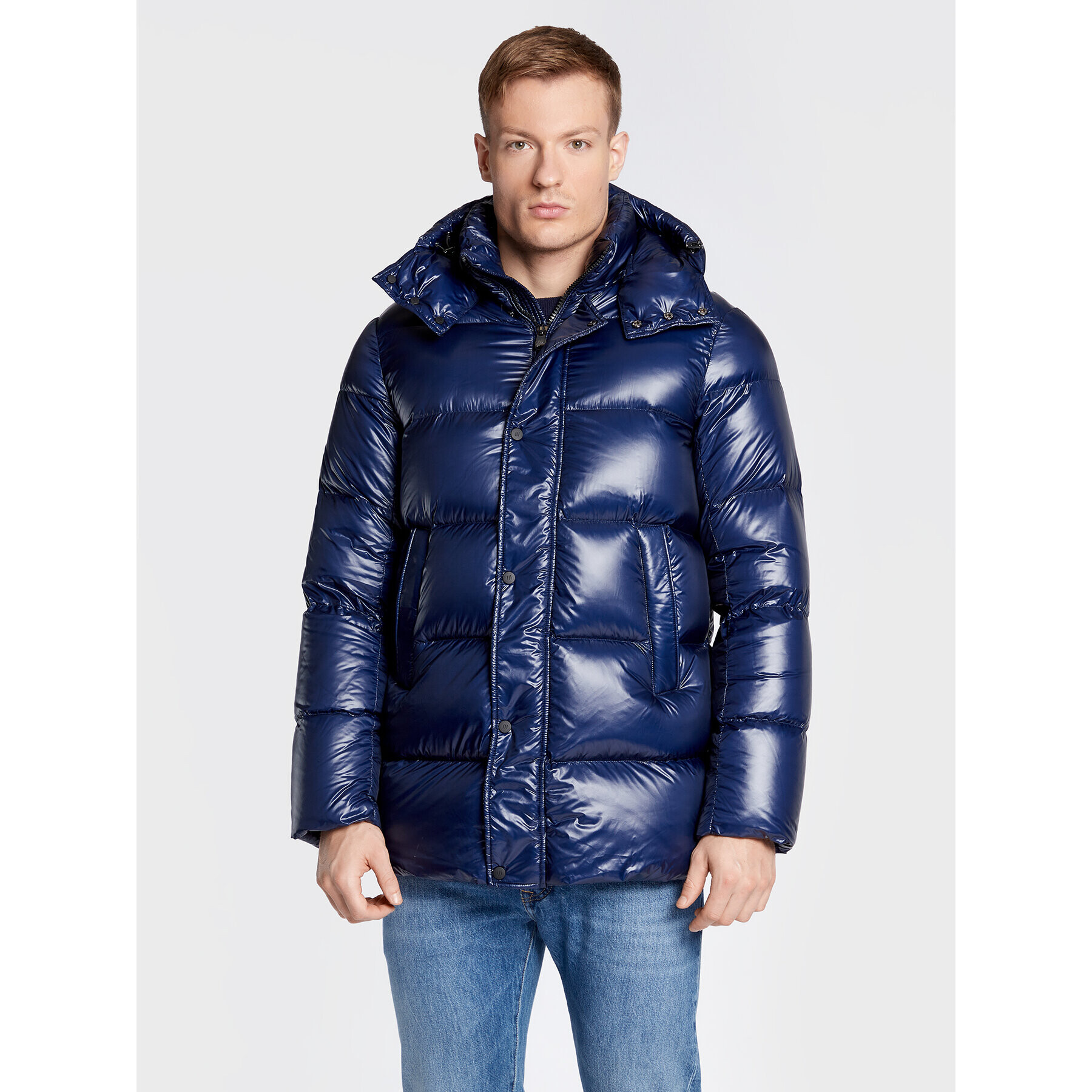 Hetregó Пухено яке Murray 8M562 22WU06 Тъмносин Regular Fit - Pepit.bg