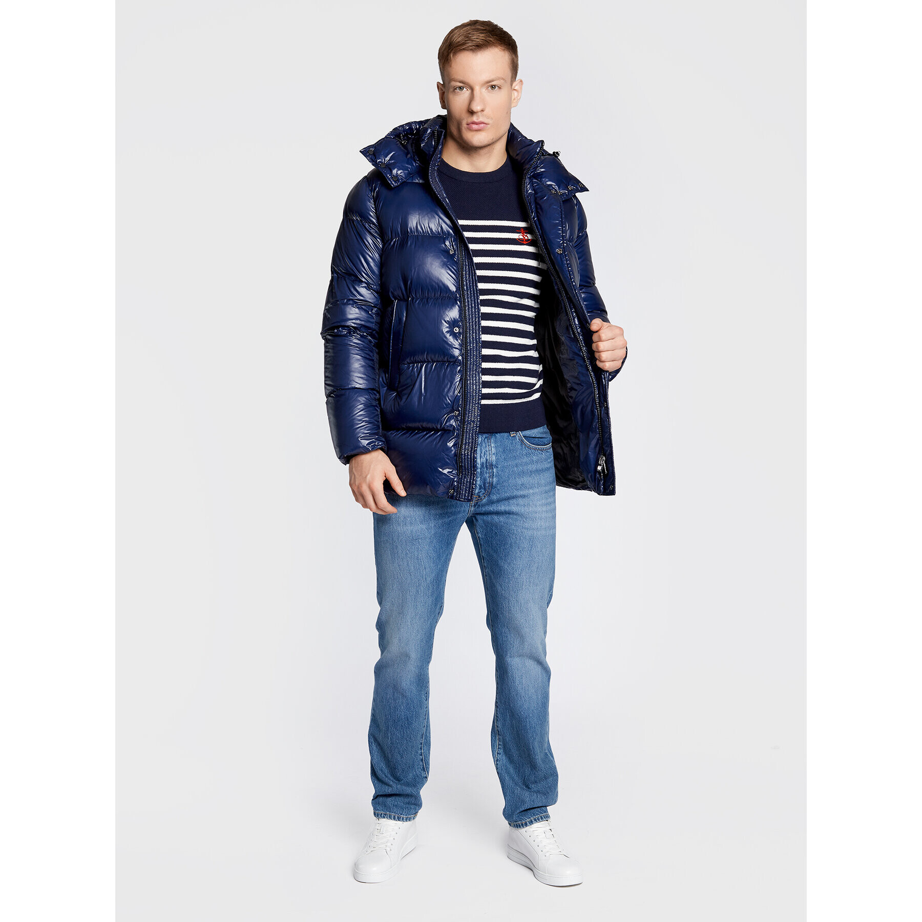 Hetregó Пухено яке Murray 8M562 22WU06 Тъмносин Regular Fit - Pepit.bg