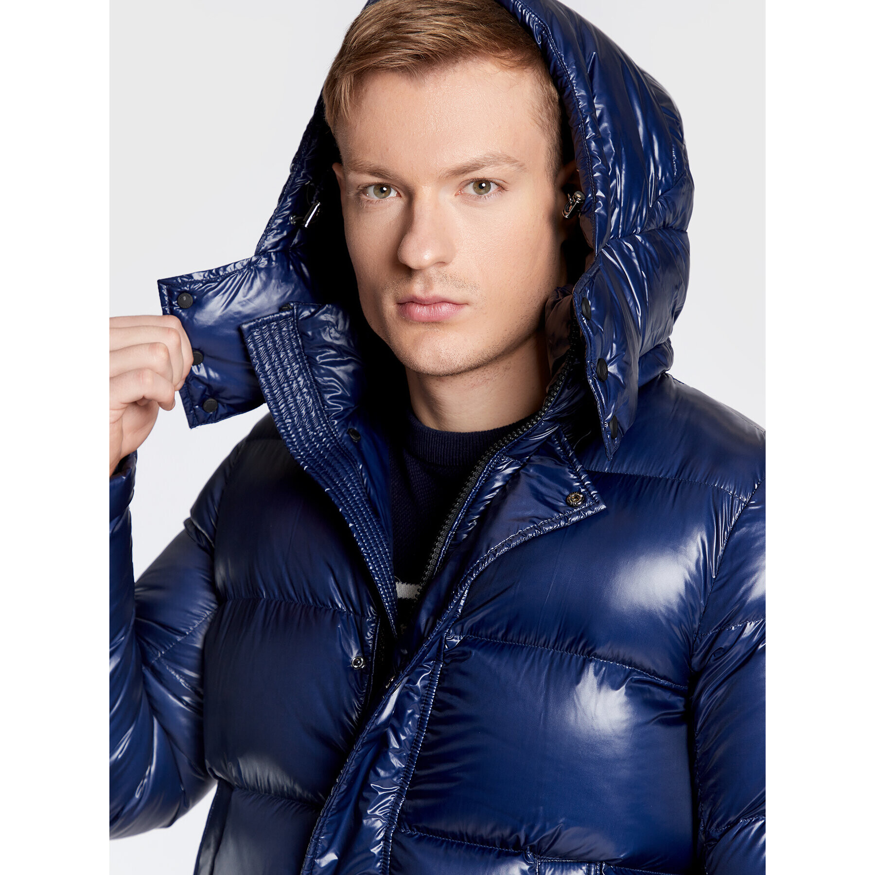 Hetregó Пухено яке Murray 8M562 22WU06 Тъмносин Regular Fit - Pepit.bg