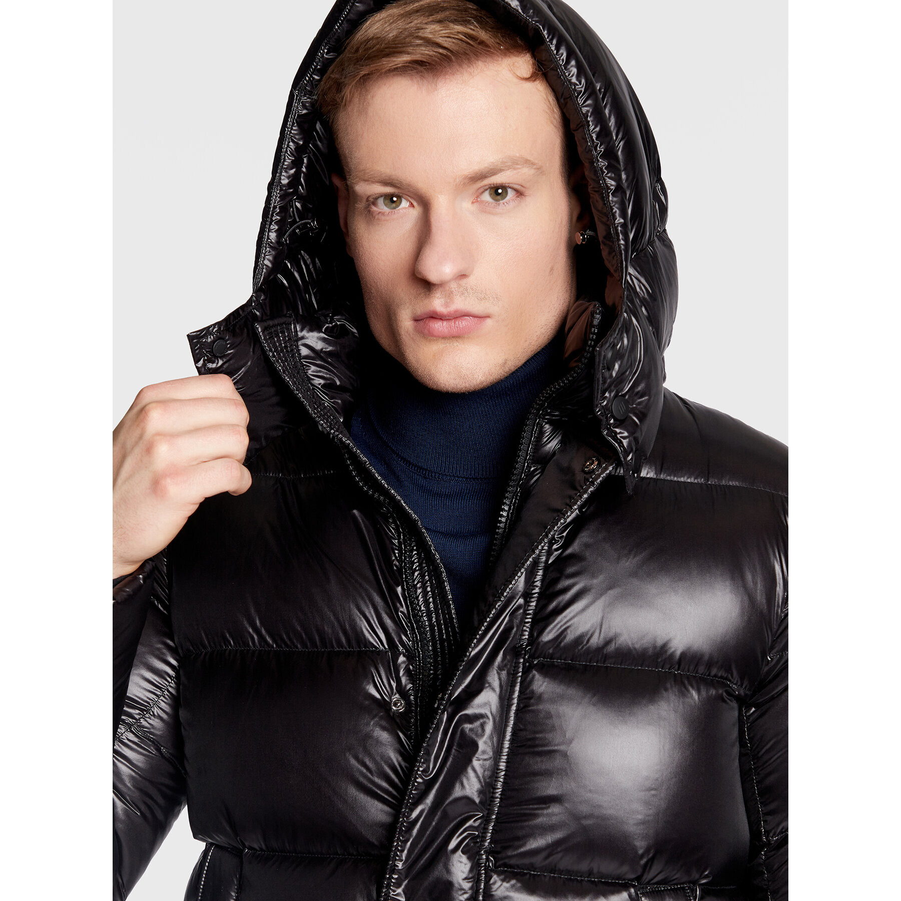 Hetregó Пухено яке Murray 8M562 Черен Regular Fit - Pepit.bg