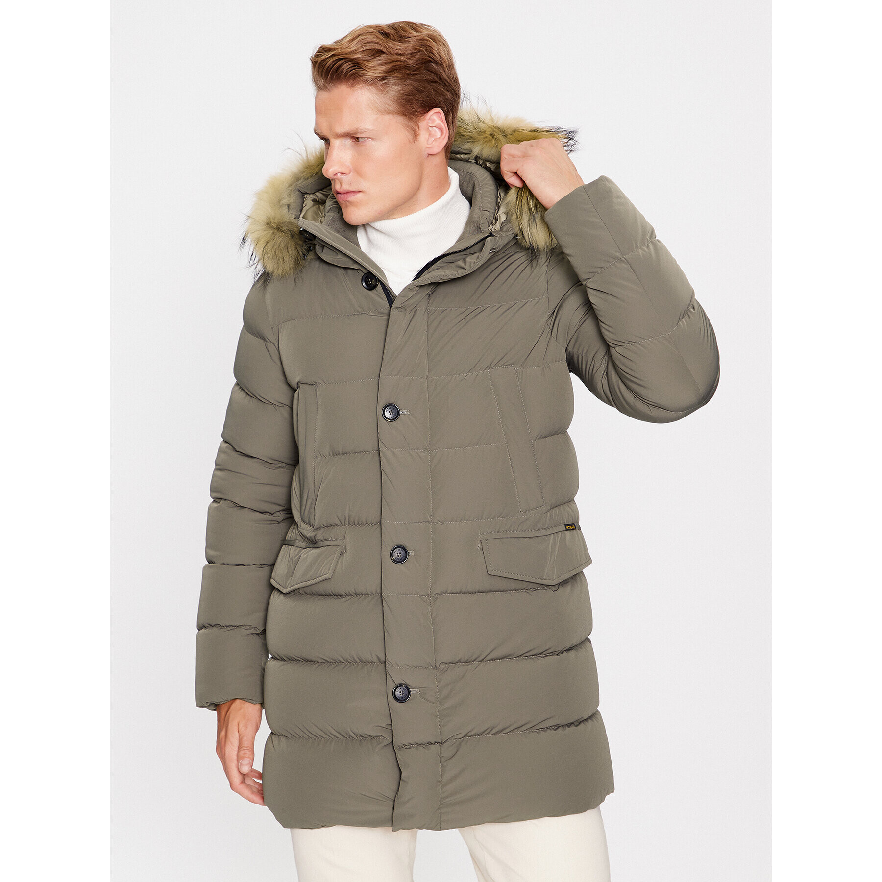 Hetregó Пухено яке Parker 8K436M 23WU07 Сив Regular Fit - Pepit.bg