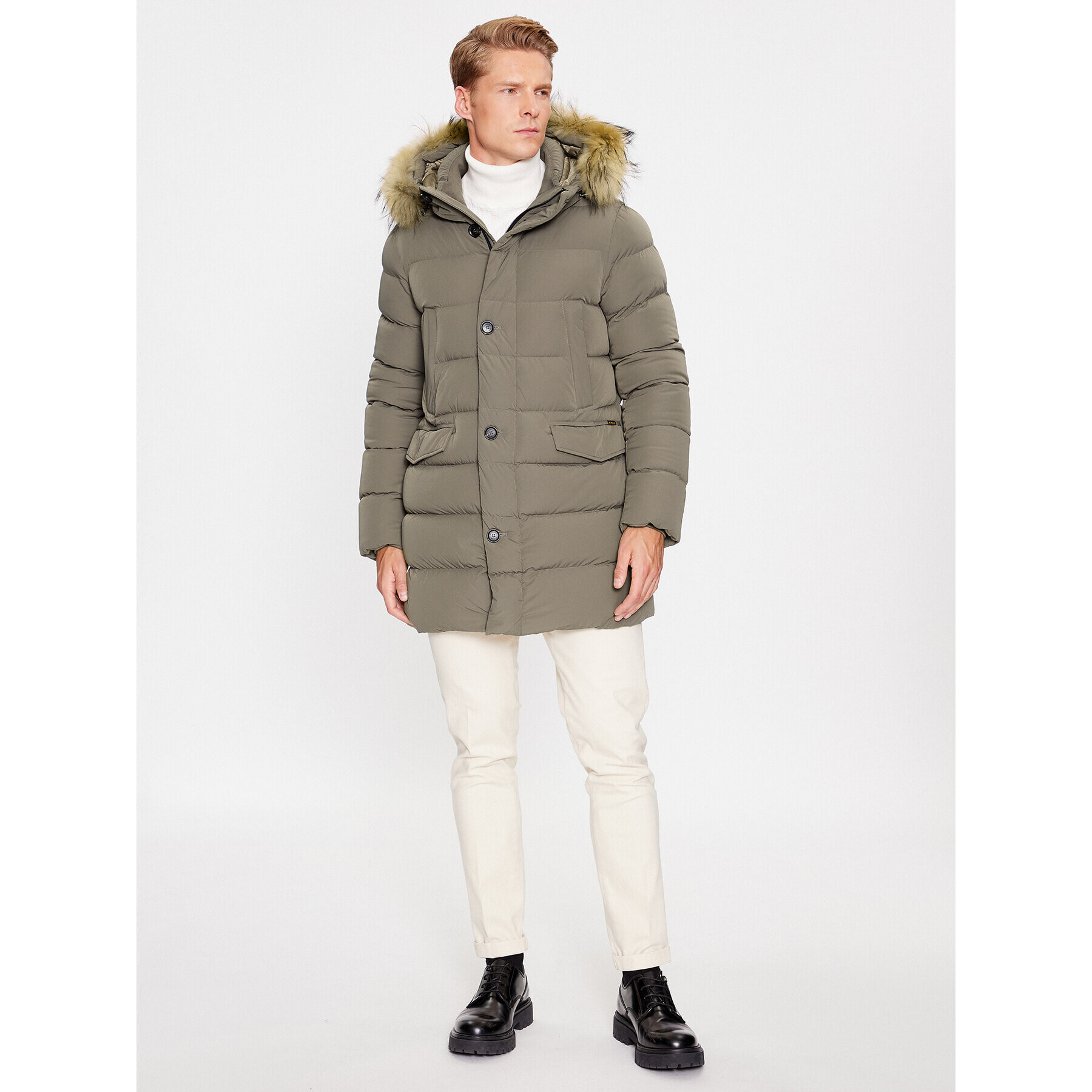Hetregó Пухено яке Parker 8K436M 23WU07 Сив Regular Fit - Pepit.bg