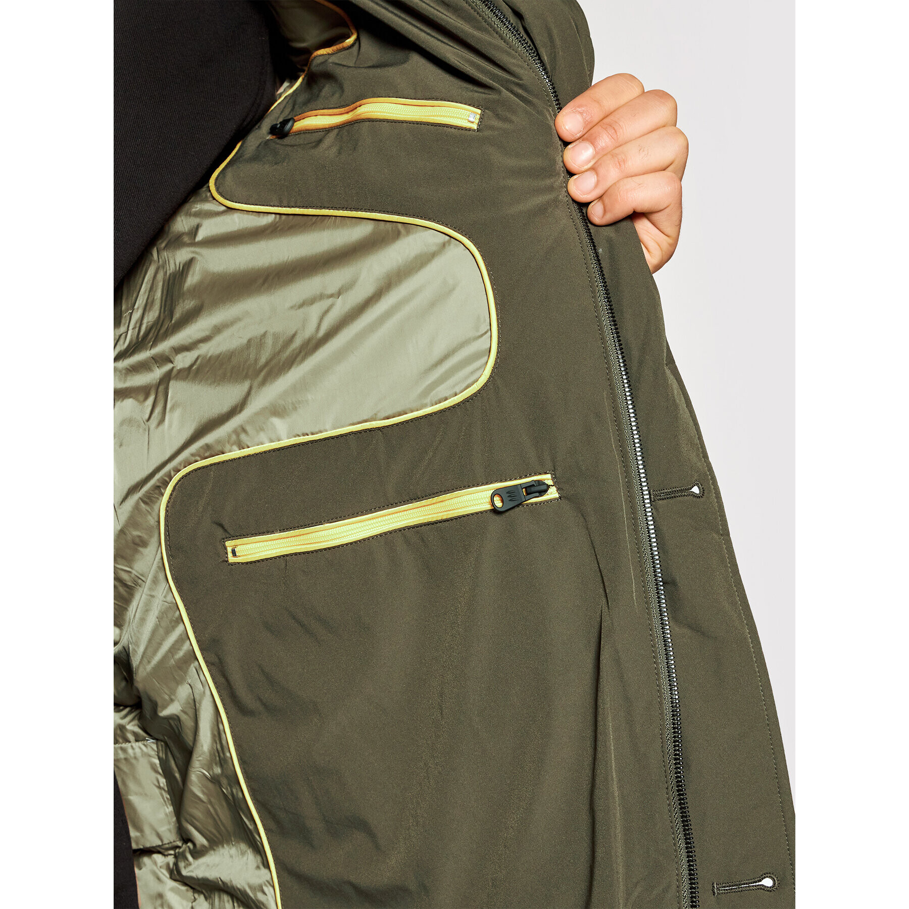 Hetregó Пухено яке Parker 8L436M 21W007 Зелен Regular Fit - Pepit.bg