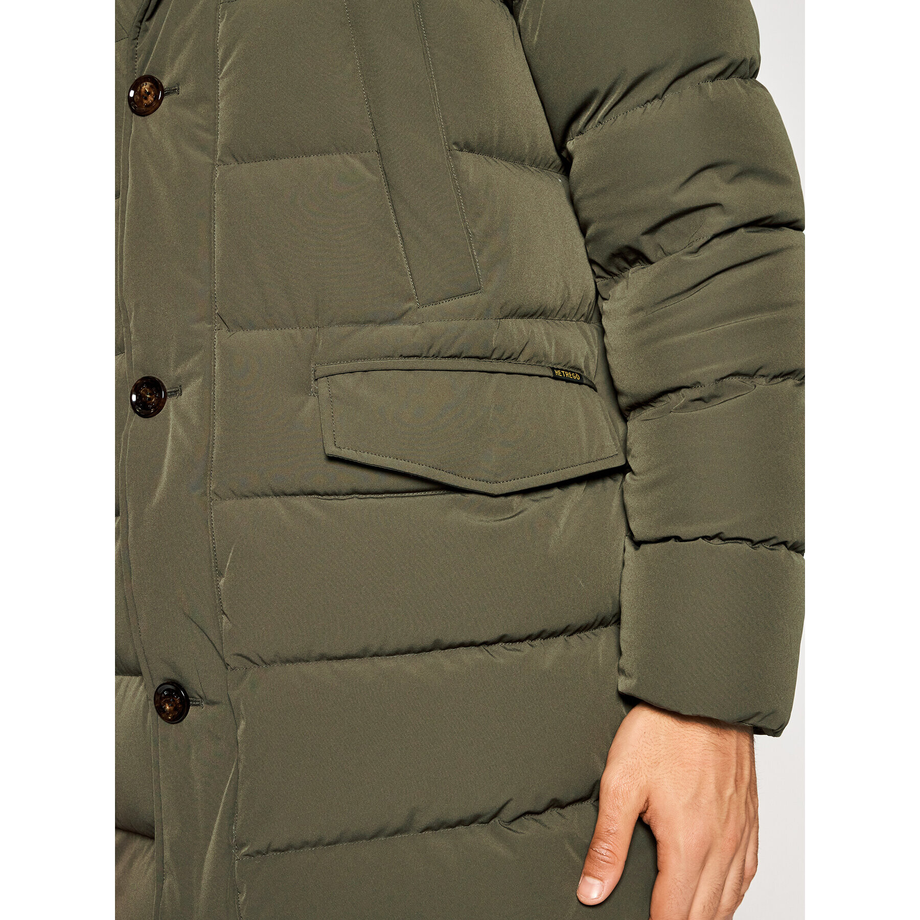 Hetregó Пухено яке Parker 8L436M 21W007 Зелен Regular Fit - Pepit.bg