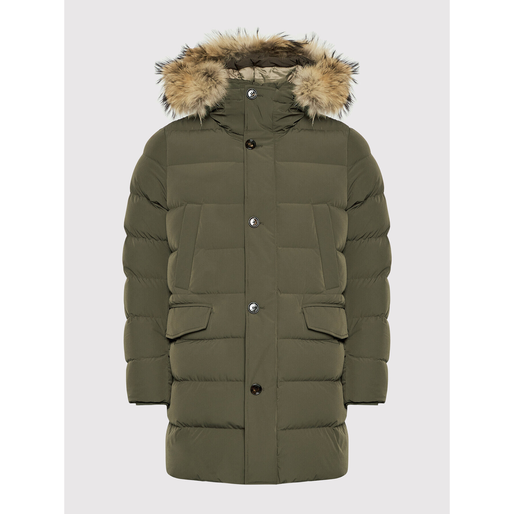Hetregó Пухено яке Parker 8L436M 21W007 Зелен Regular Fit - Pepit.bg
