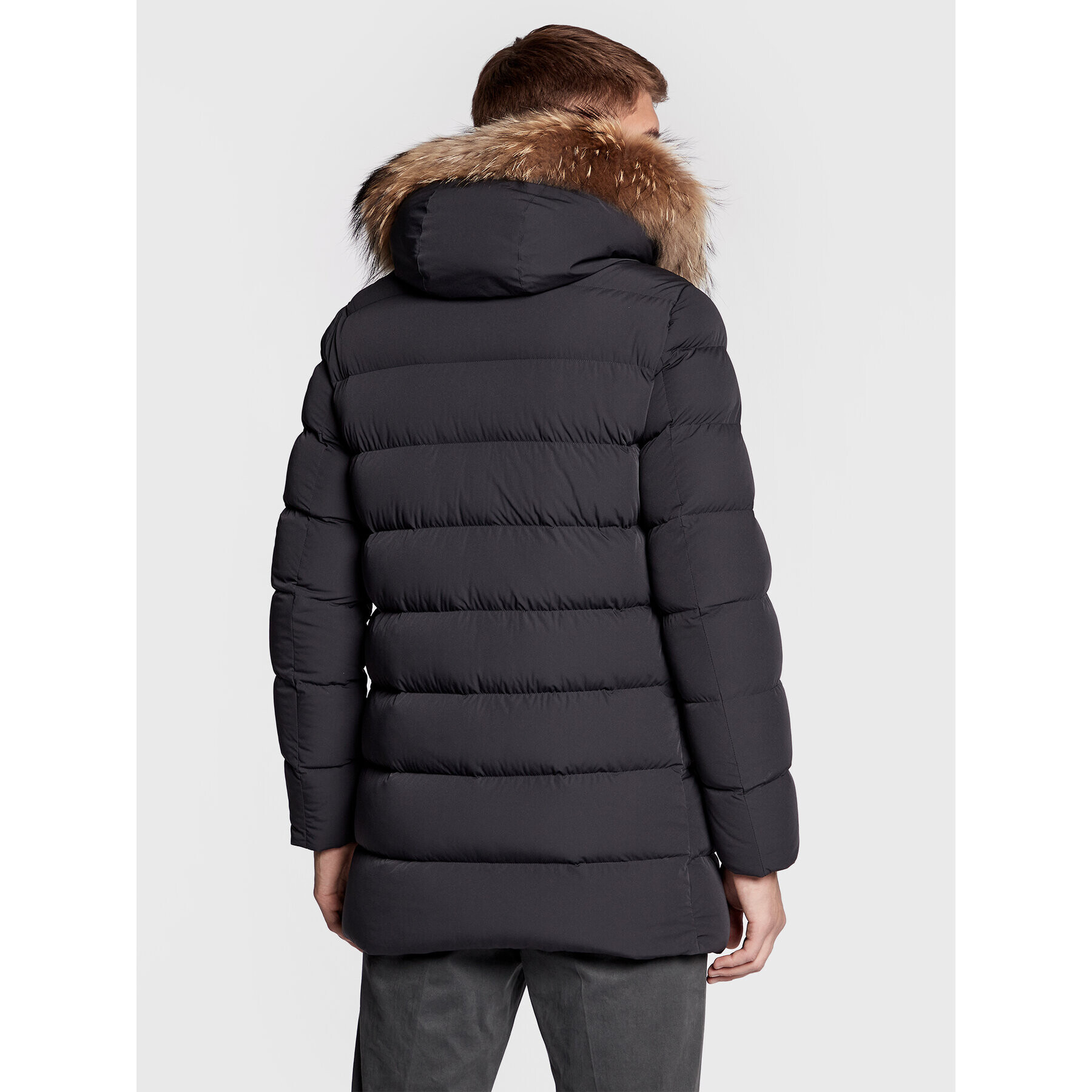 Hetregó Пухено яке Parker 8M436M 22WU09 Черен Regular Fit - Pepit.bg