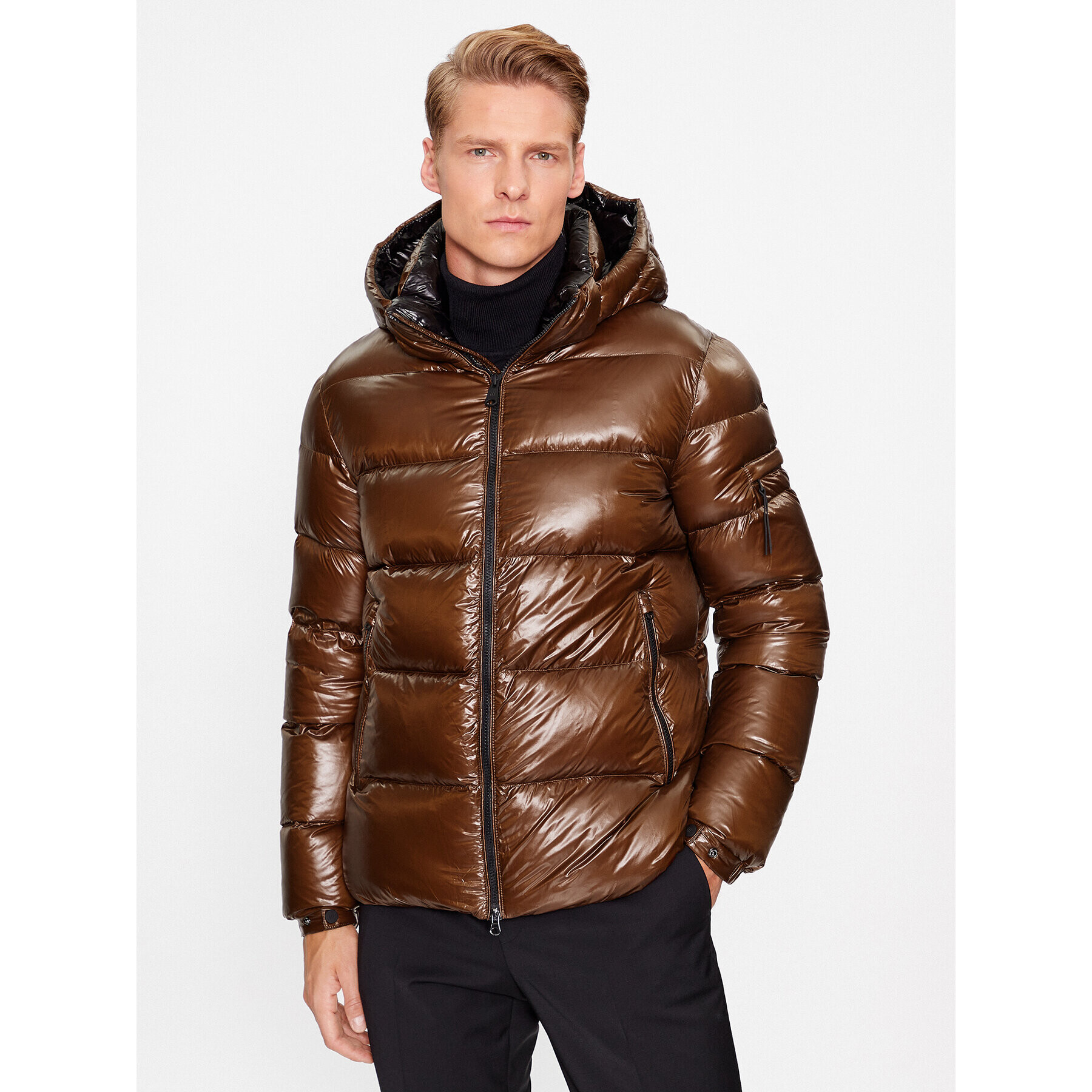 Hetregó Пухено яке Scott 8K561 23WU03 Кафяв Regular Fit - Pepit.bg
