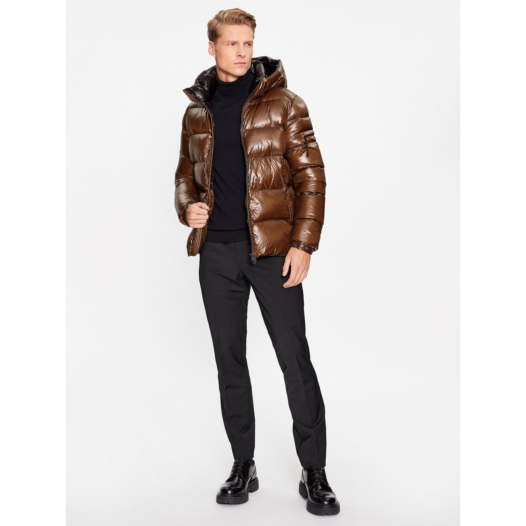 Hetregó Пухено яке Scott 8K561 23WU03 Кафяв Regular Fit - Pepit.bg