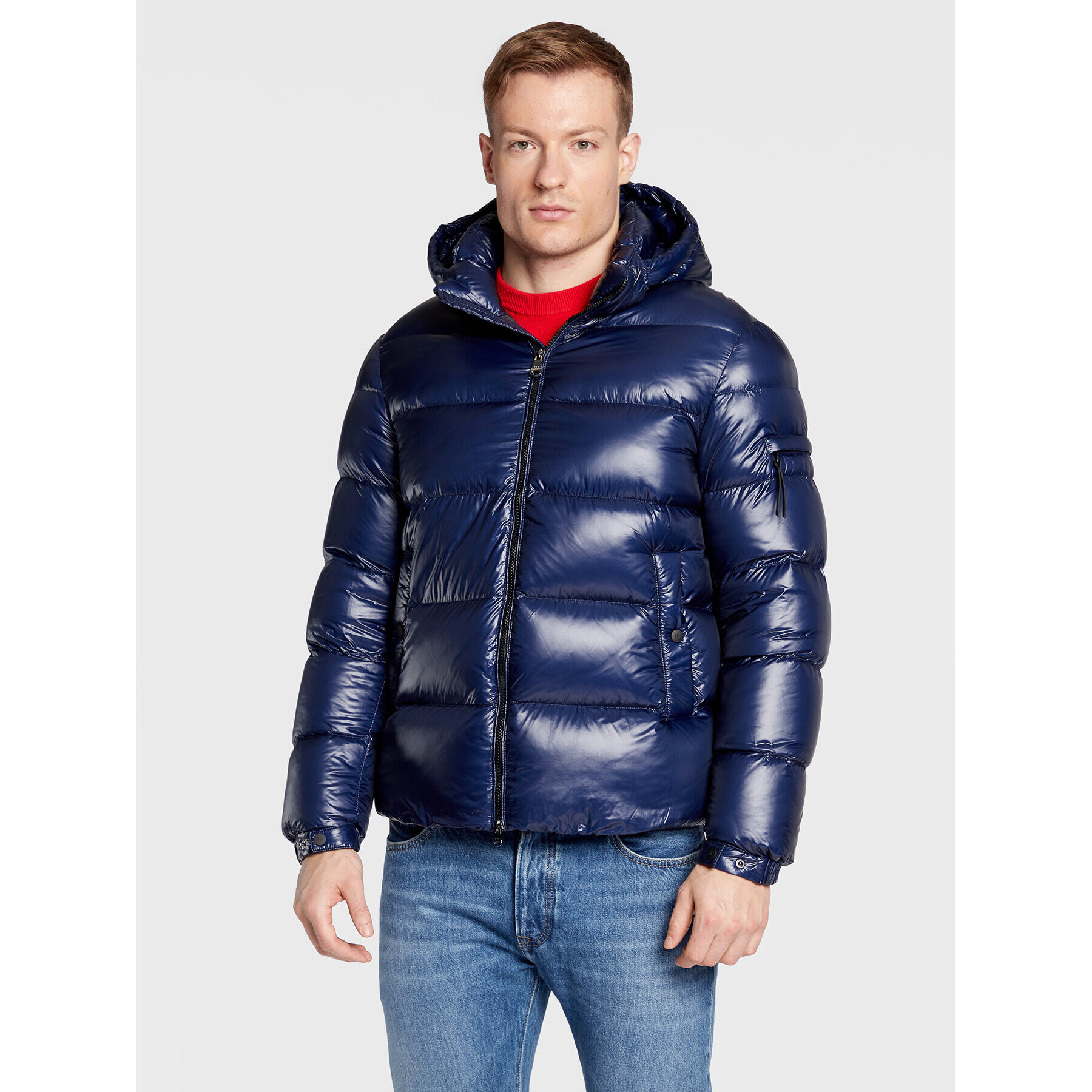 Hetregó Пухено яке Scott 8M561 22WU06 Тъмносин Regular Fit - Pepit.bg