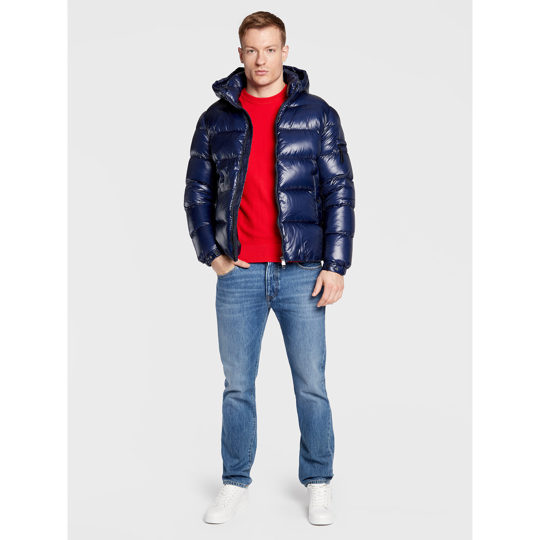 Hetregó Пухено яке Scott 8M561 22WU06 Тъмносин Regular Fit - Pepit.bg