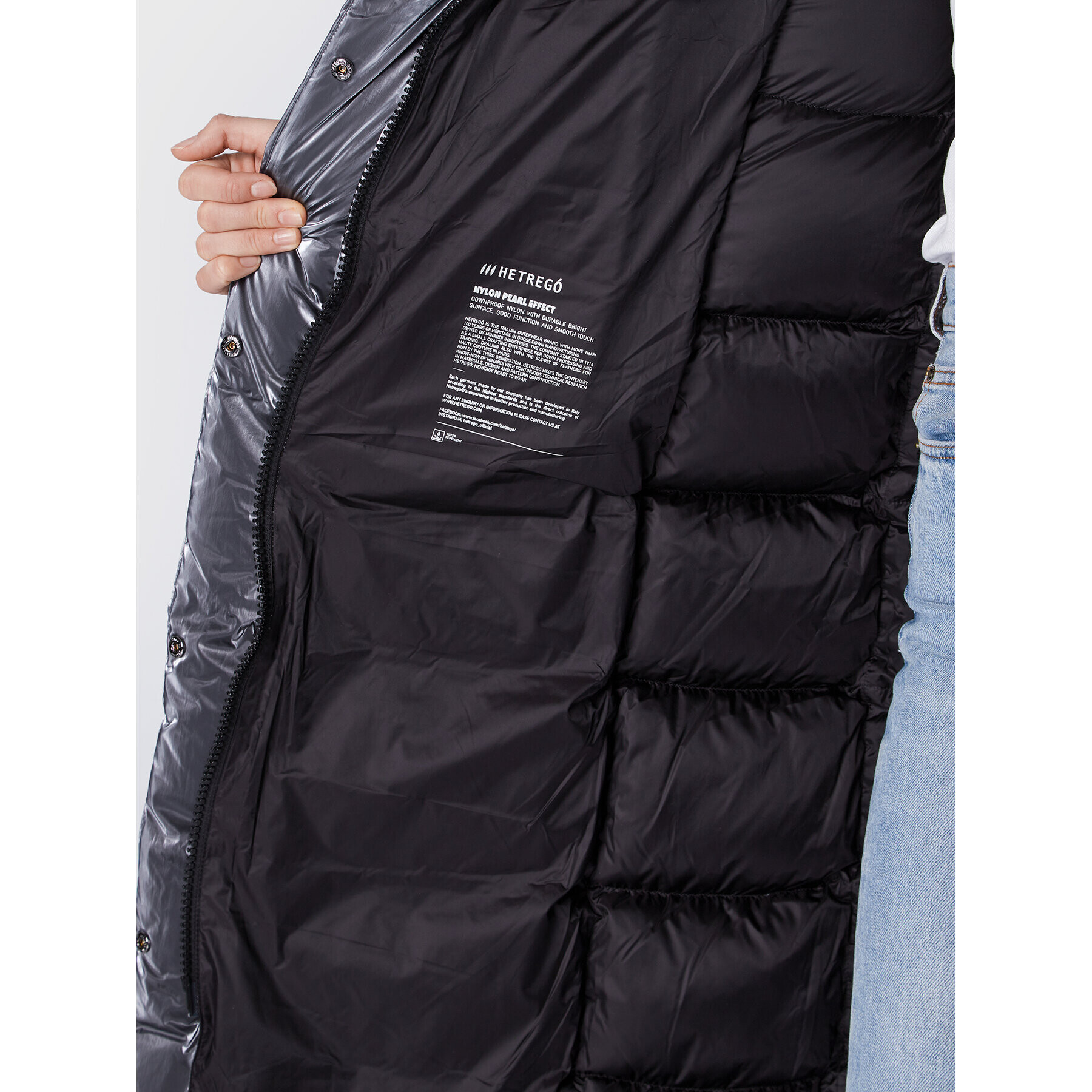 Hetregó Пухено яке Summer 8M783 22WD16 Сребрист Regular Fit - Pepit.bg