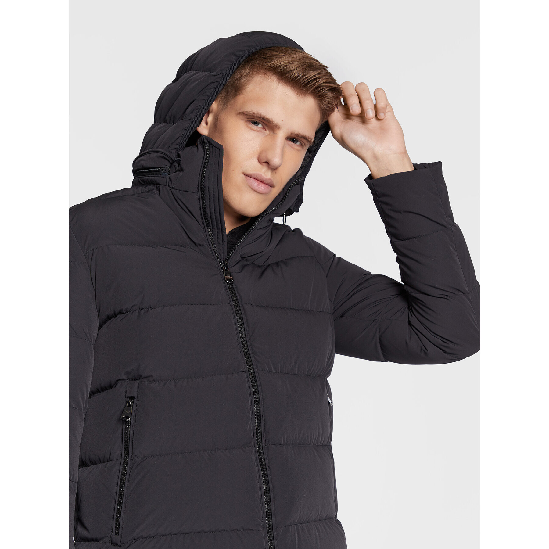 Hetregó Пухено яке Thomas 8M424 22WU09 Черен Regular Fit - Pepit.bg
