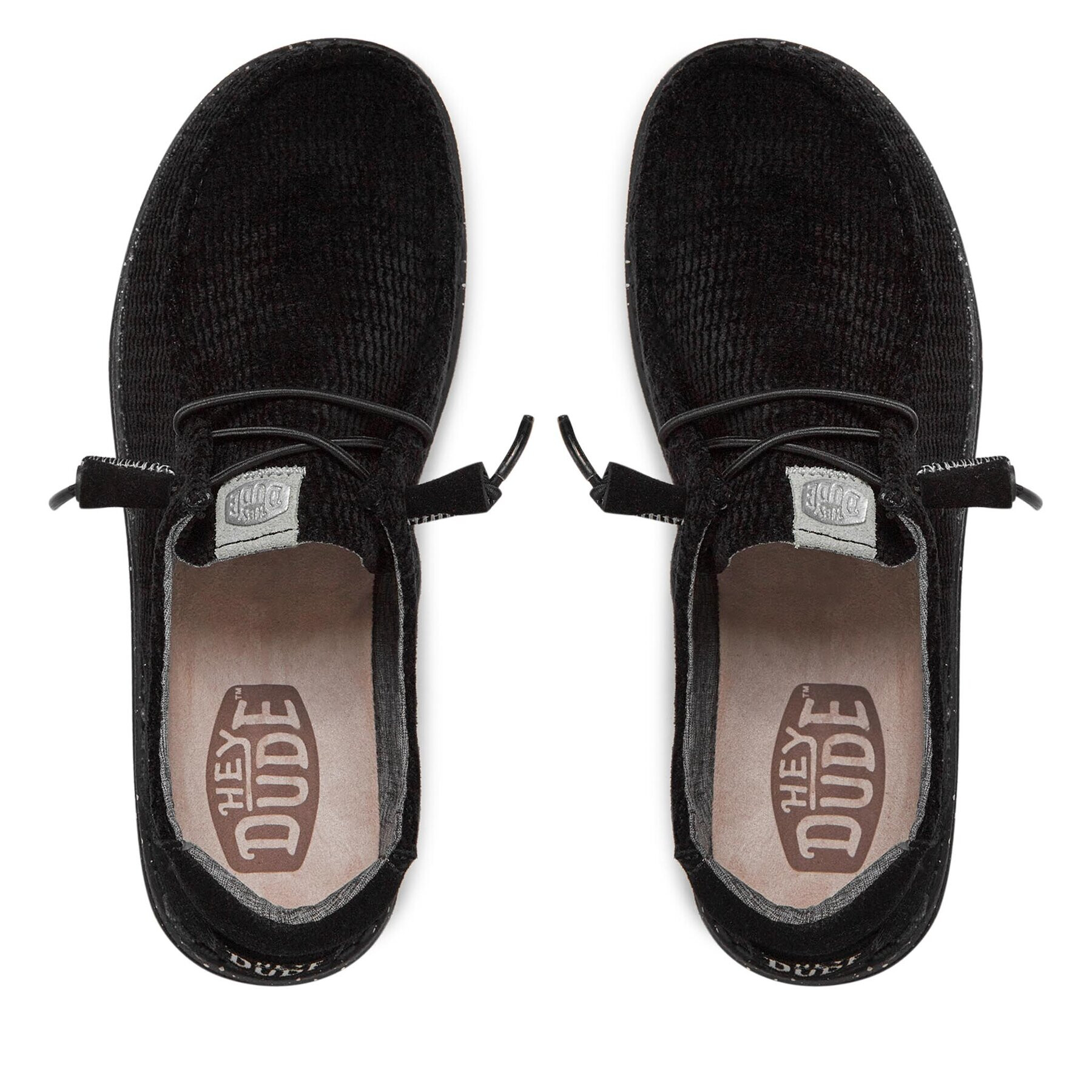 Hey Dude Обувки Wendy Wave Corduroy 40195-001 Черен - Pepit.bg