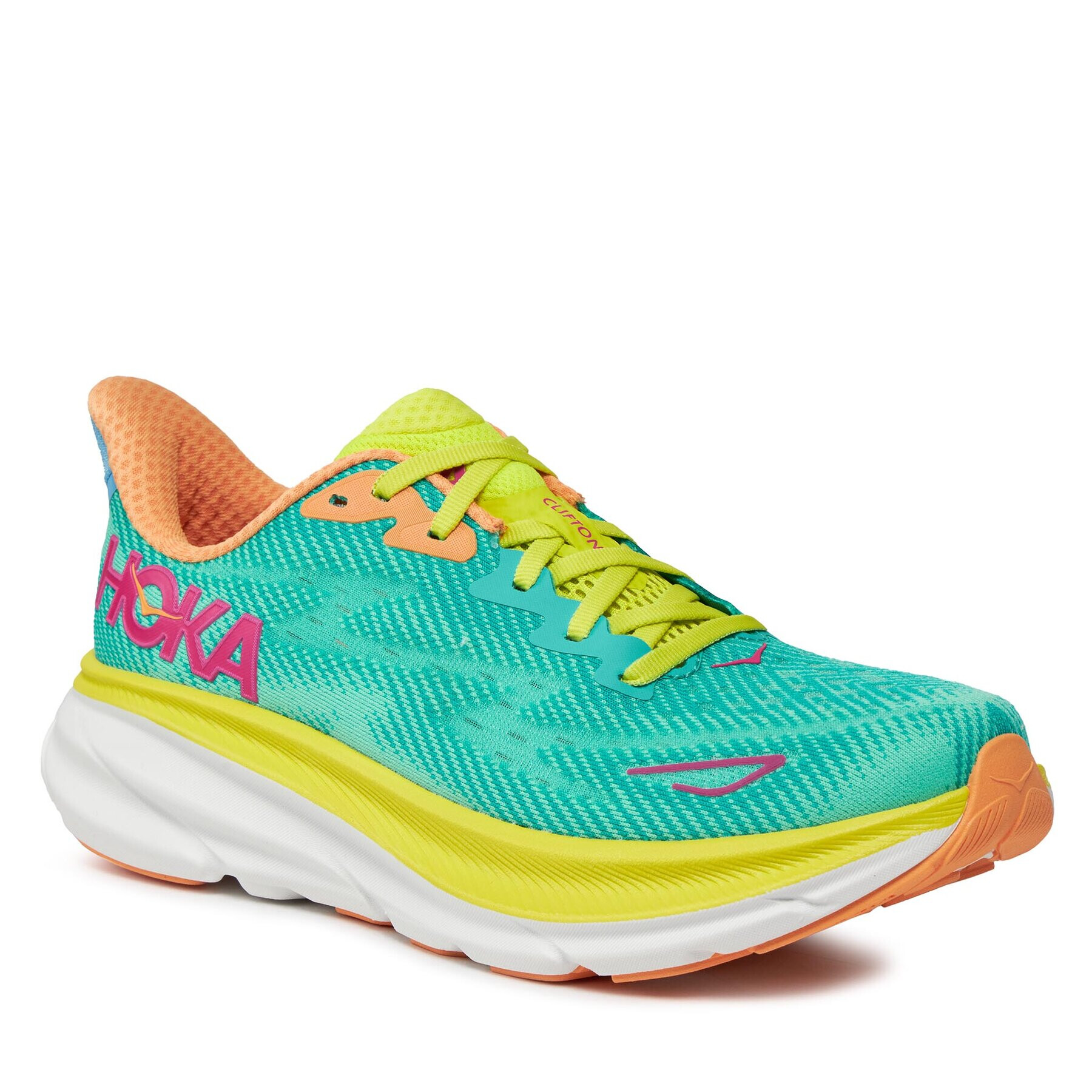 Hoka Обувки Clifton 9 1127896 Зелен - Pepit.bg