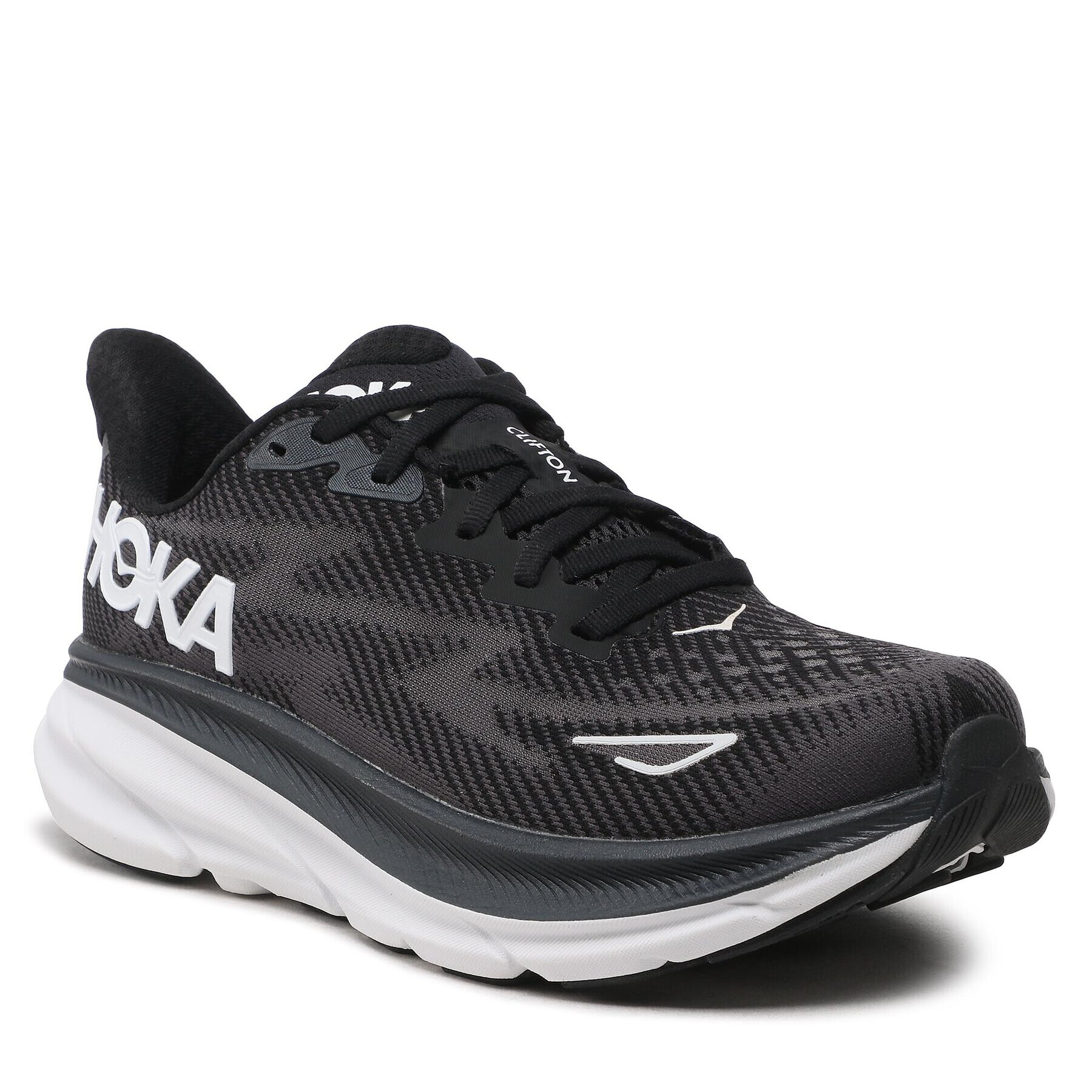 Hoka Обувки Clifton 9 1132211 WIDE Черен - Pepit.bg