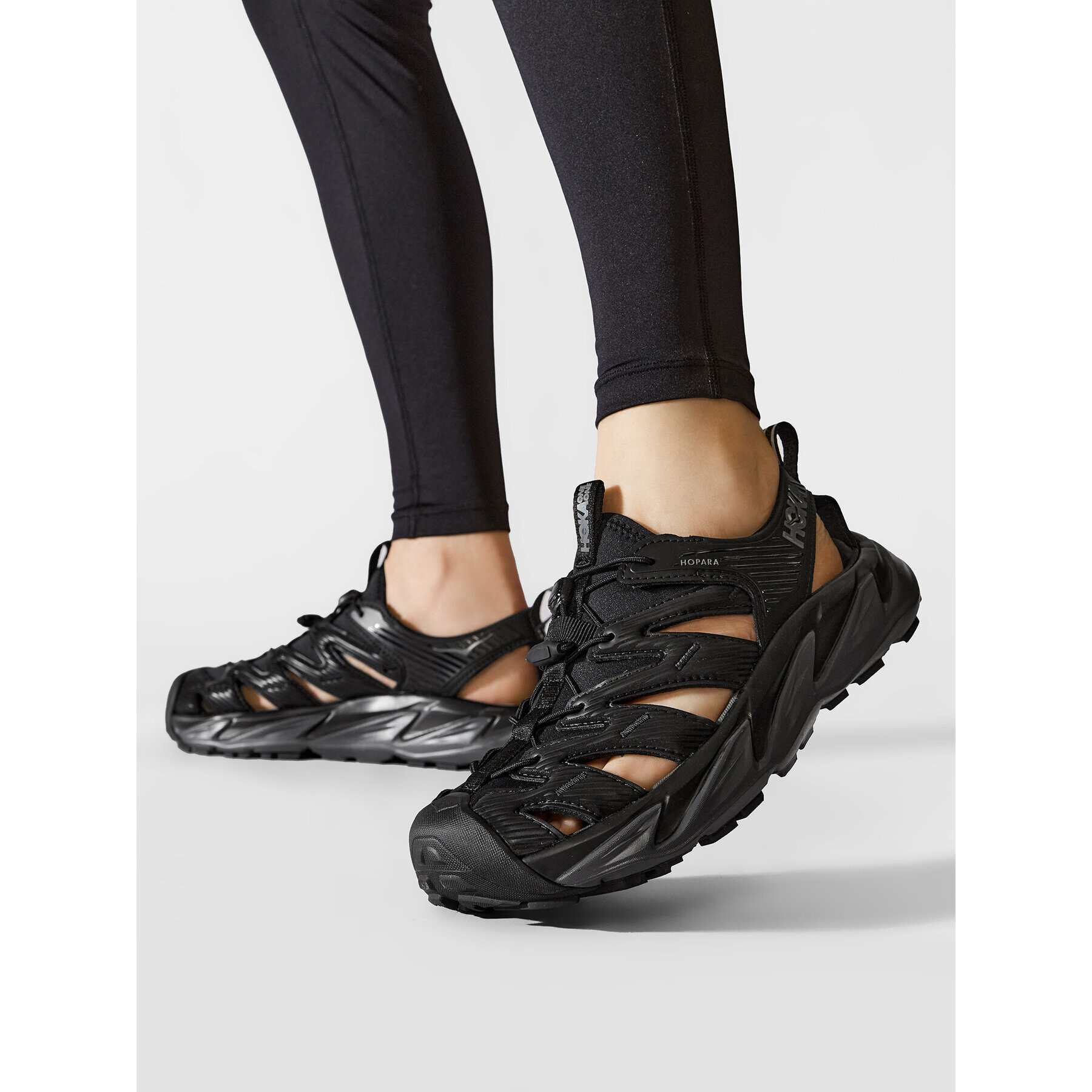 Hoka One One Сандали Hopara 1106534 Черен - Pepit.bg