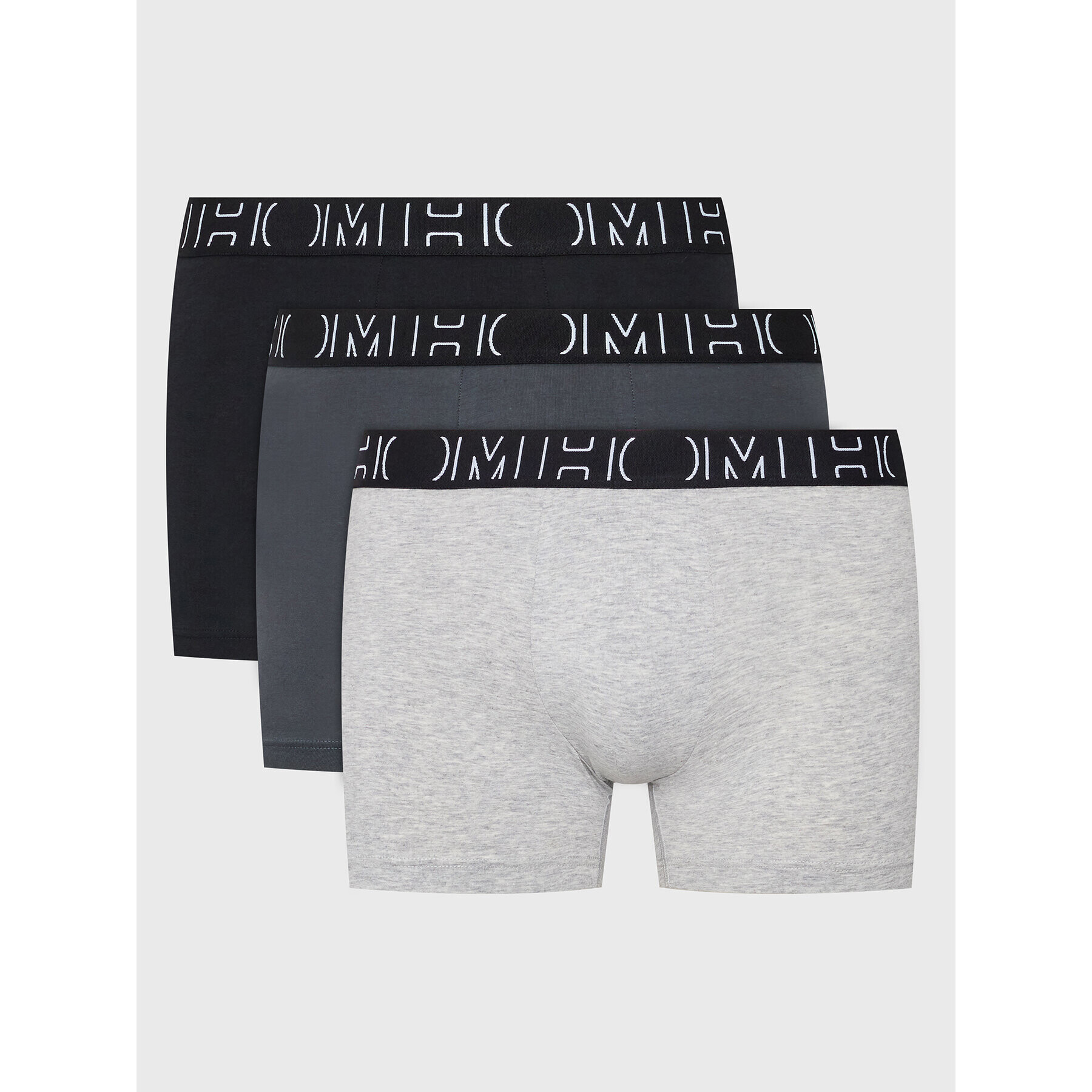 HOM Комплект 3 чифта боксерки Patrick 405769 Сив - Pepit.bg