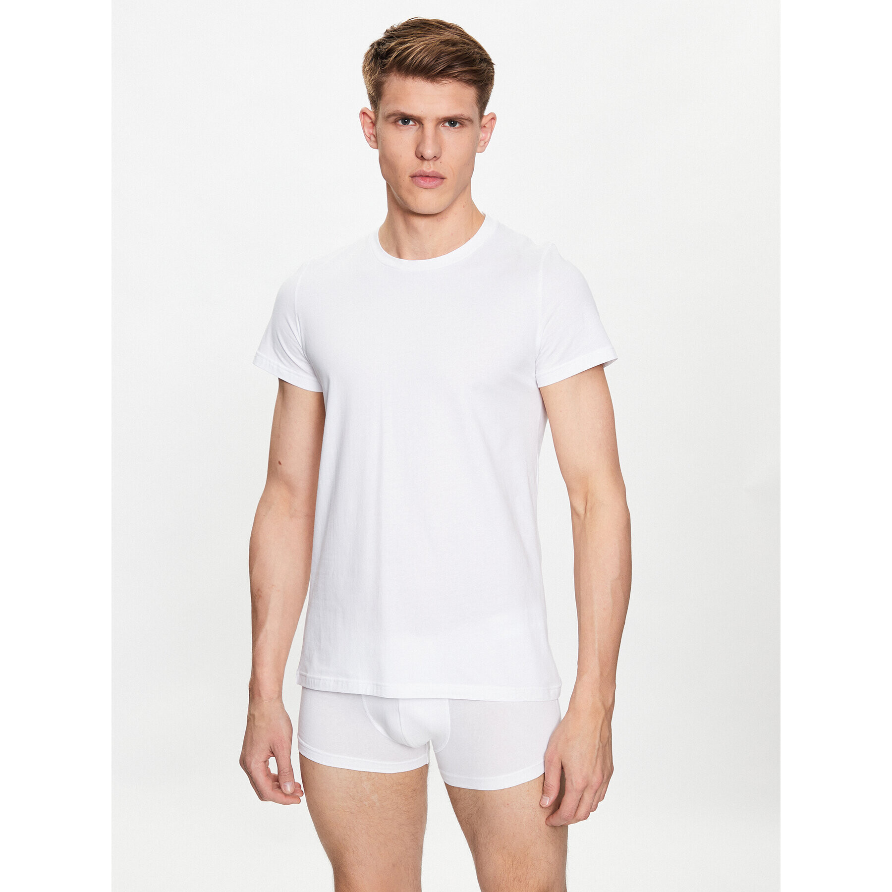 HOM Тишърт 401330 Бял Regular Fit - Pepit.bg